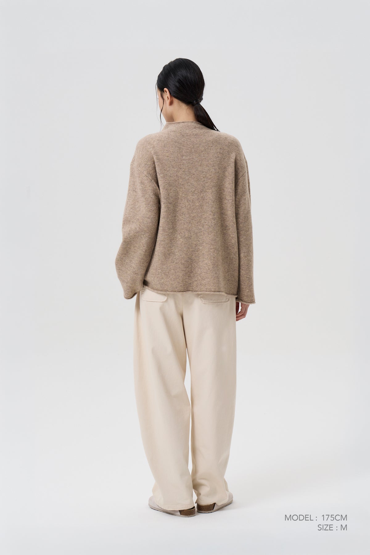 Funnel Neck Sweater - Ecru