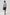 Knitted Button Front Top - Grey Blue