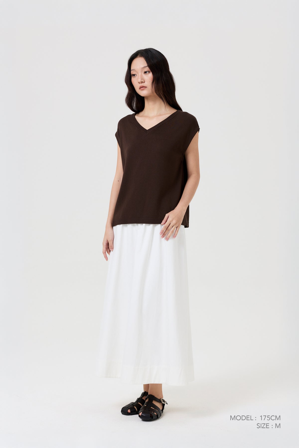Knitted Vest - Cocoa