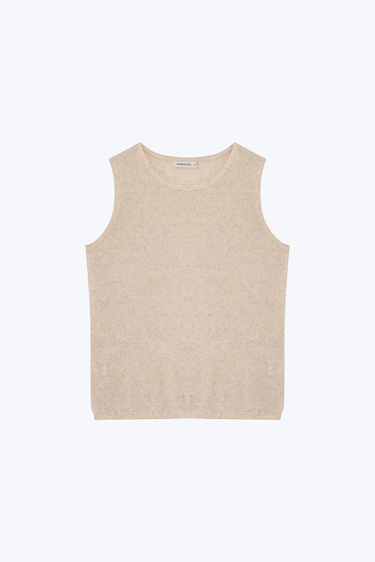 Knitted Sleeveless Top - Ecru