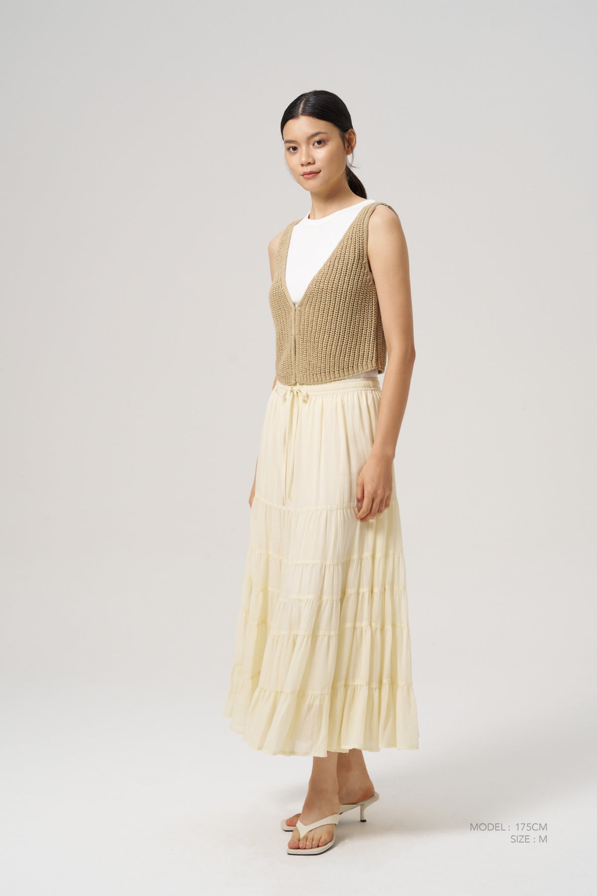 Knitted Vest - Sage