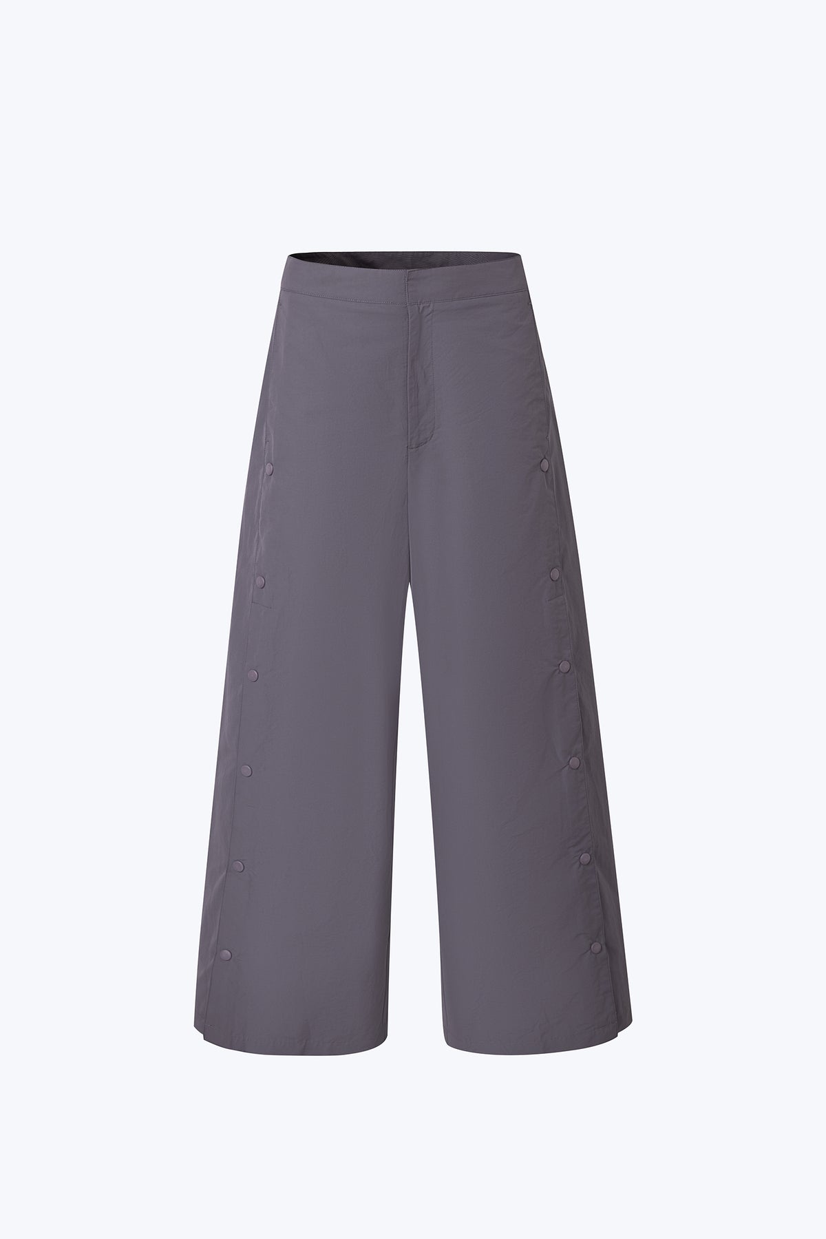 Snap Button Trousers - Grey