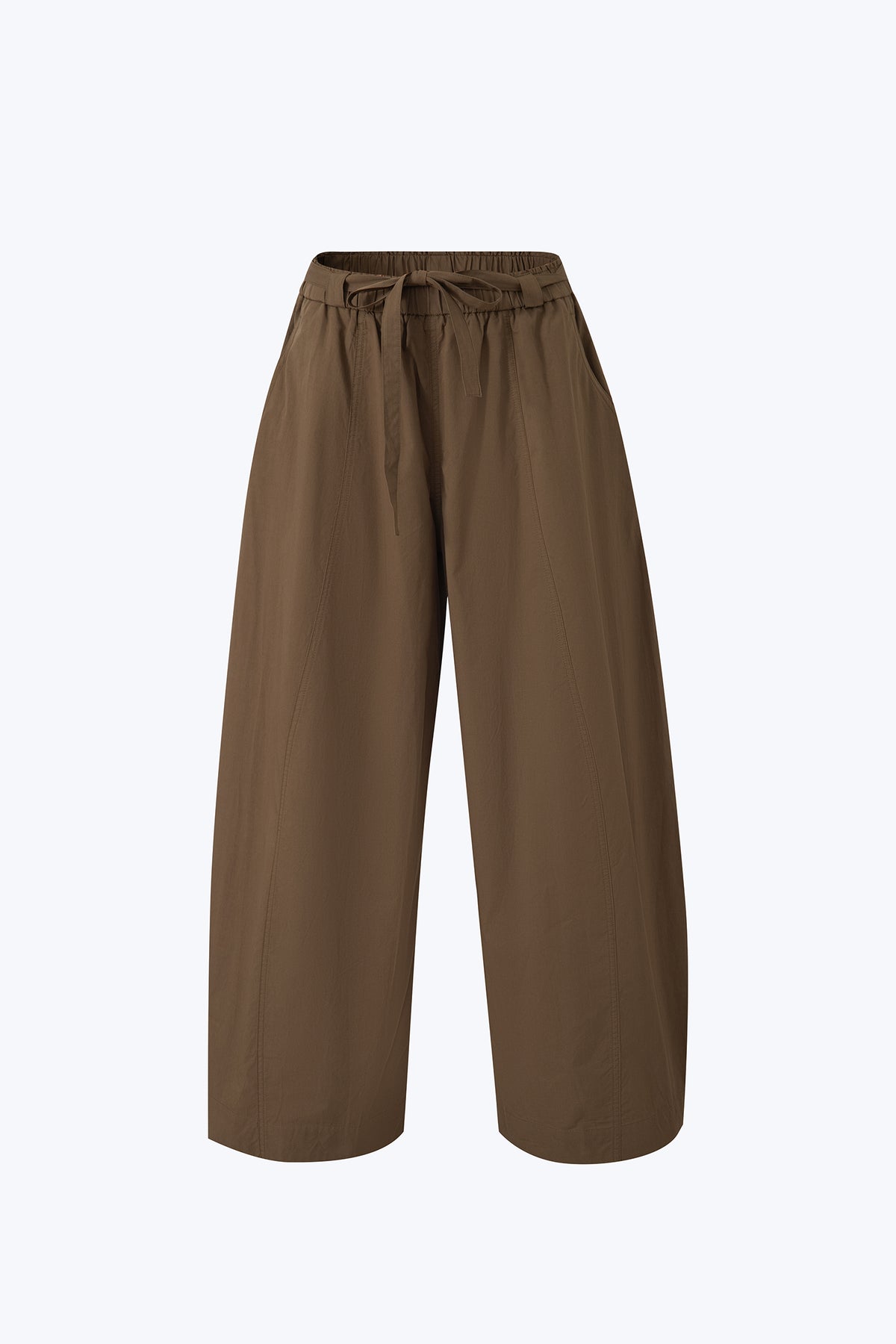 Paperbag Balloon Pants - Khaki Green