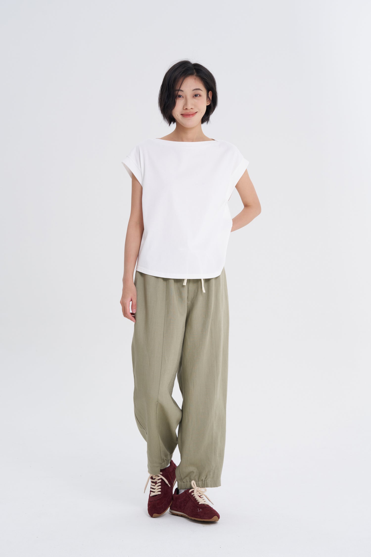 Drawstring Pants - Sage