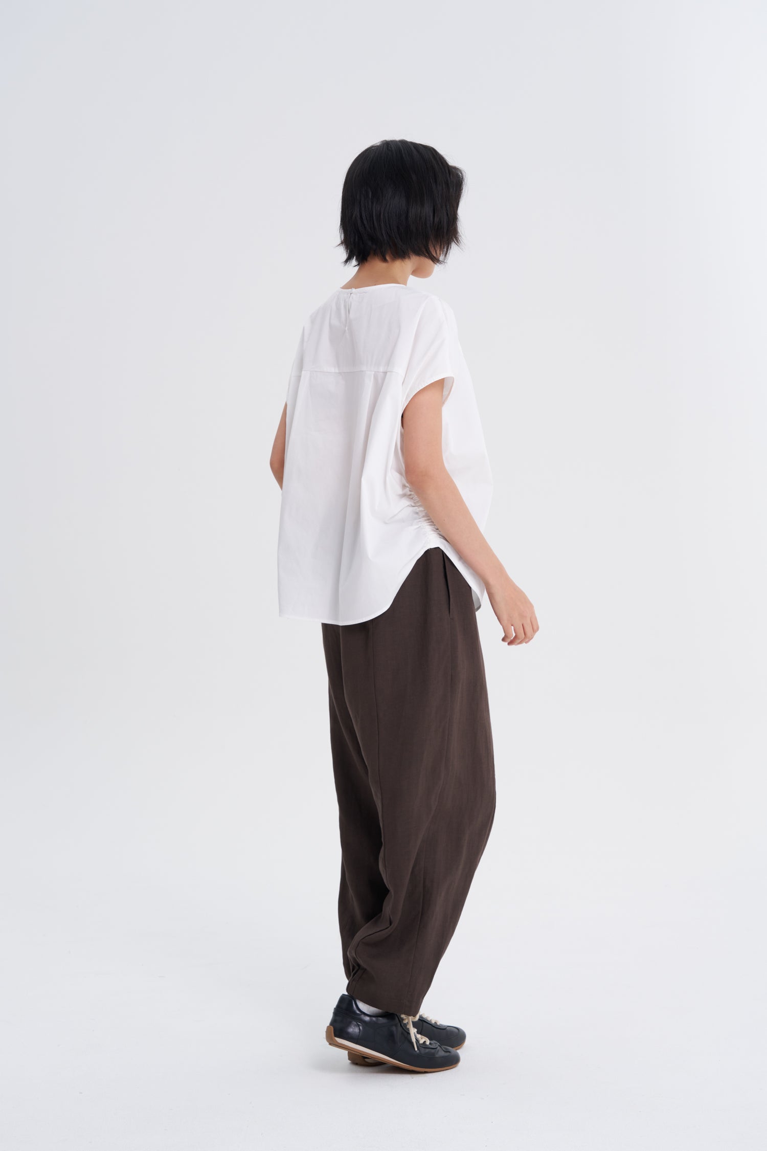 Drawstring Pants - Brown