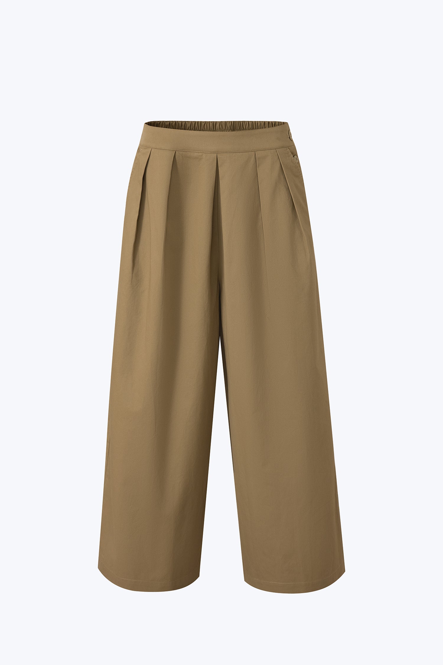Pleated Trousers - Khaki
