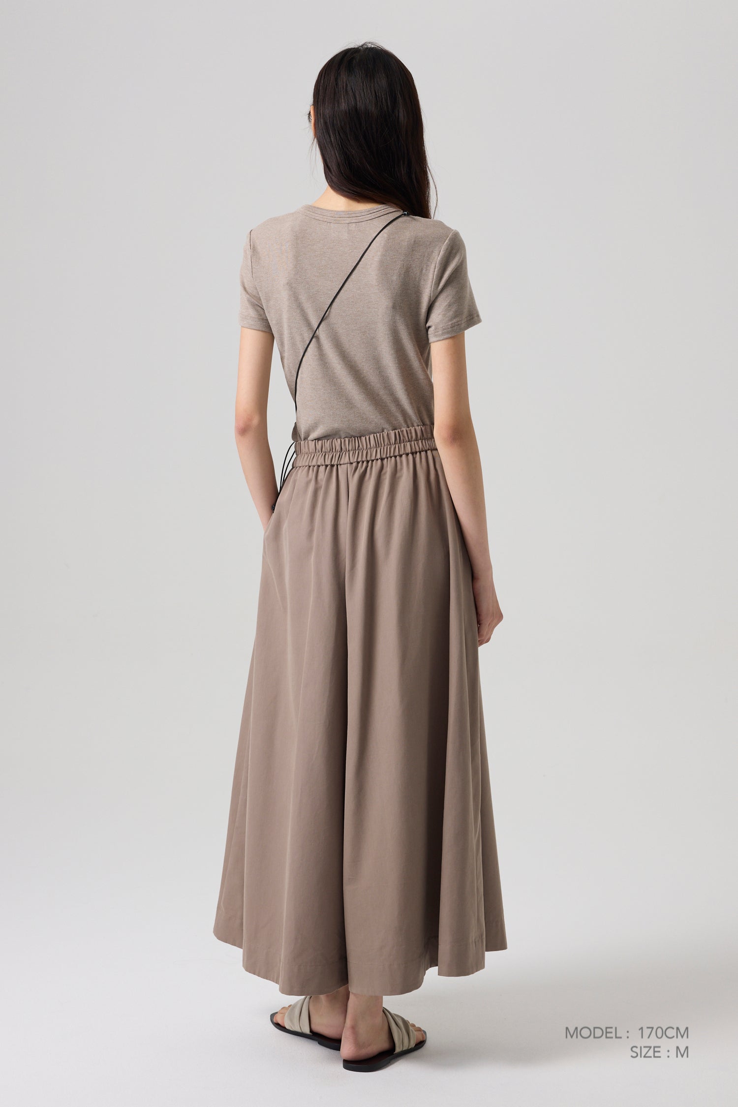 Wide-Legged Trousers - Cocoa