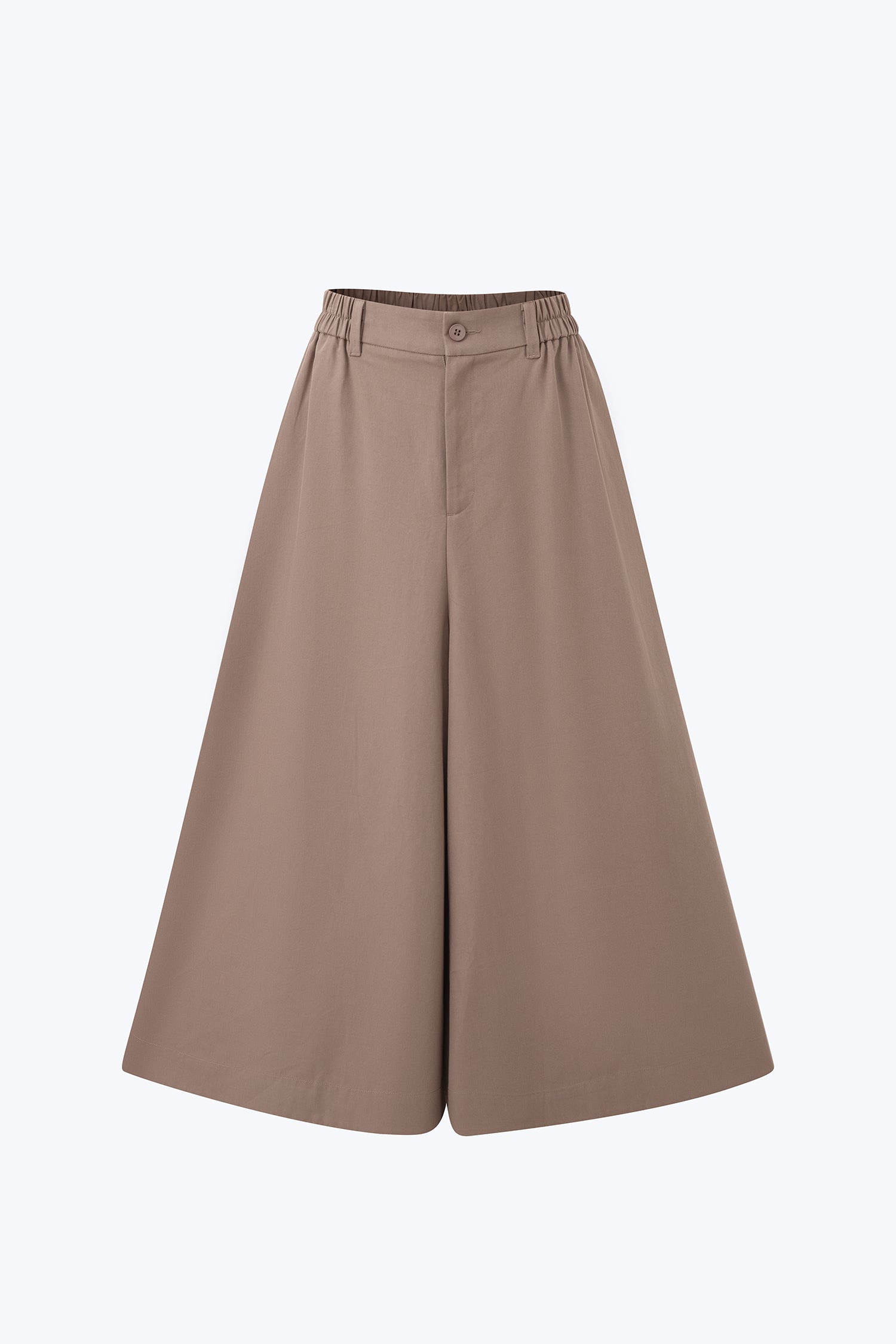 Wide-Legged Trousers - Cocoa