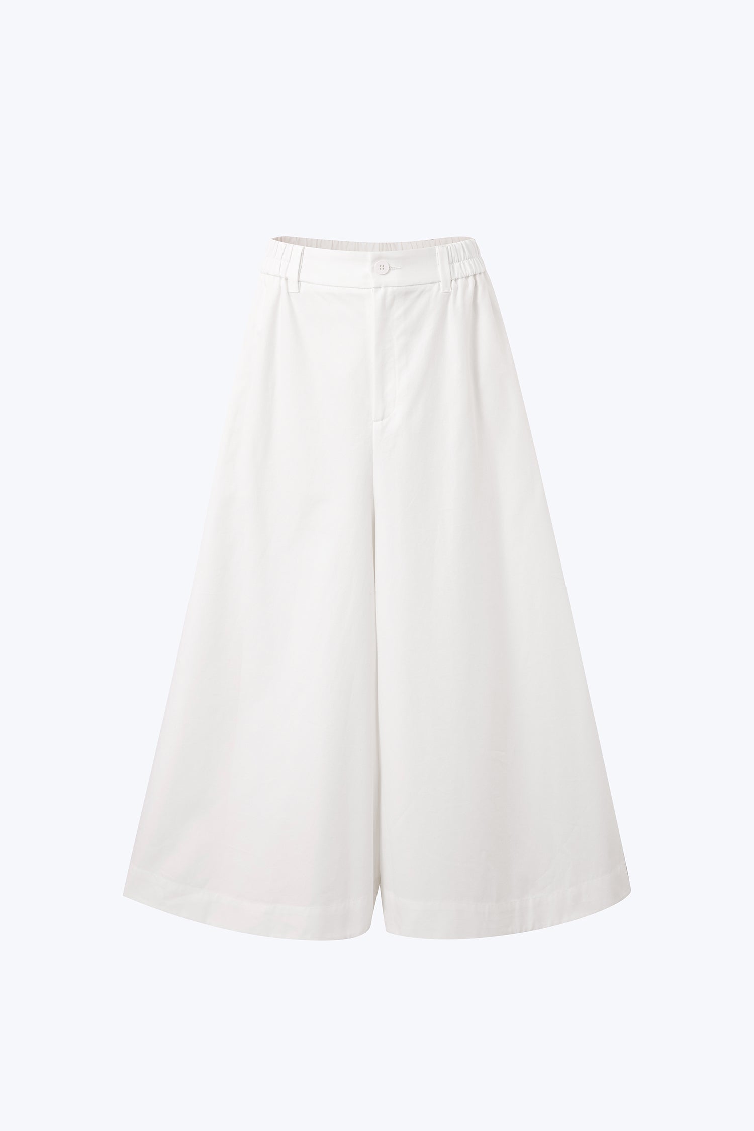 Wide-Legged Trousers - Cream