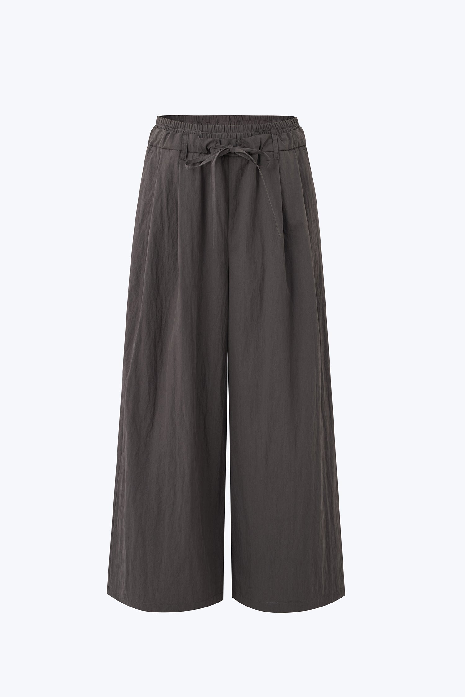 Double Waistband Trousers - Charcoal