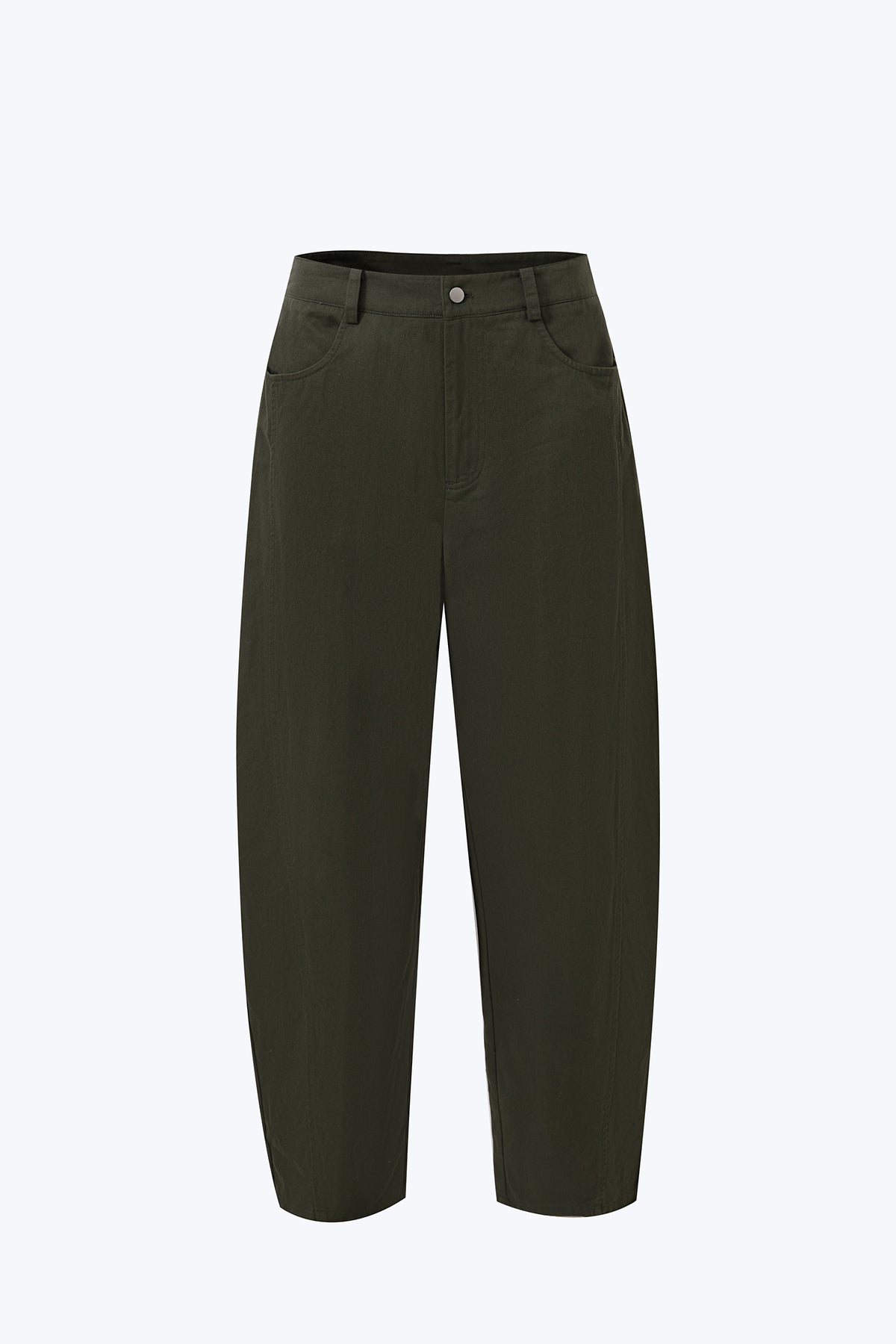 Barrel Trousers - Army Green