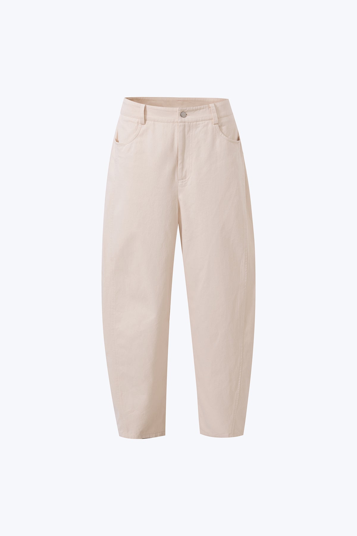Barrel Trousers - Beige