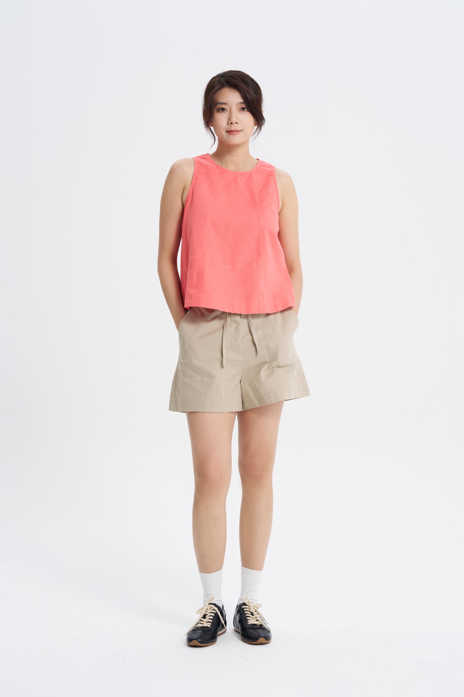 Belted Shorts - Khaki