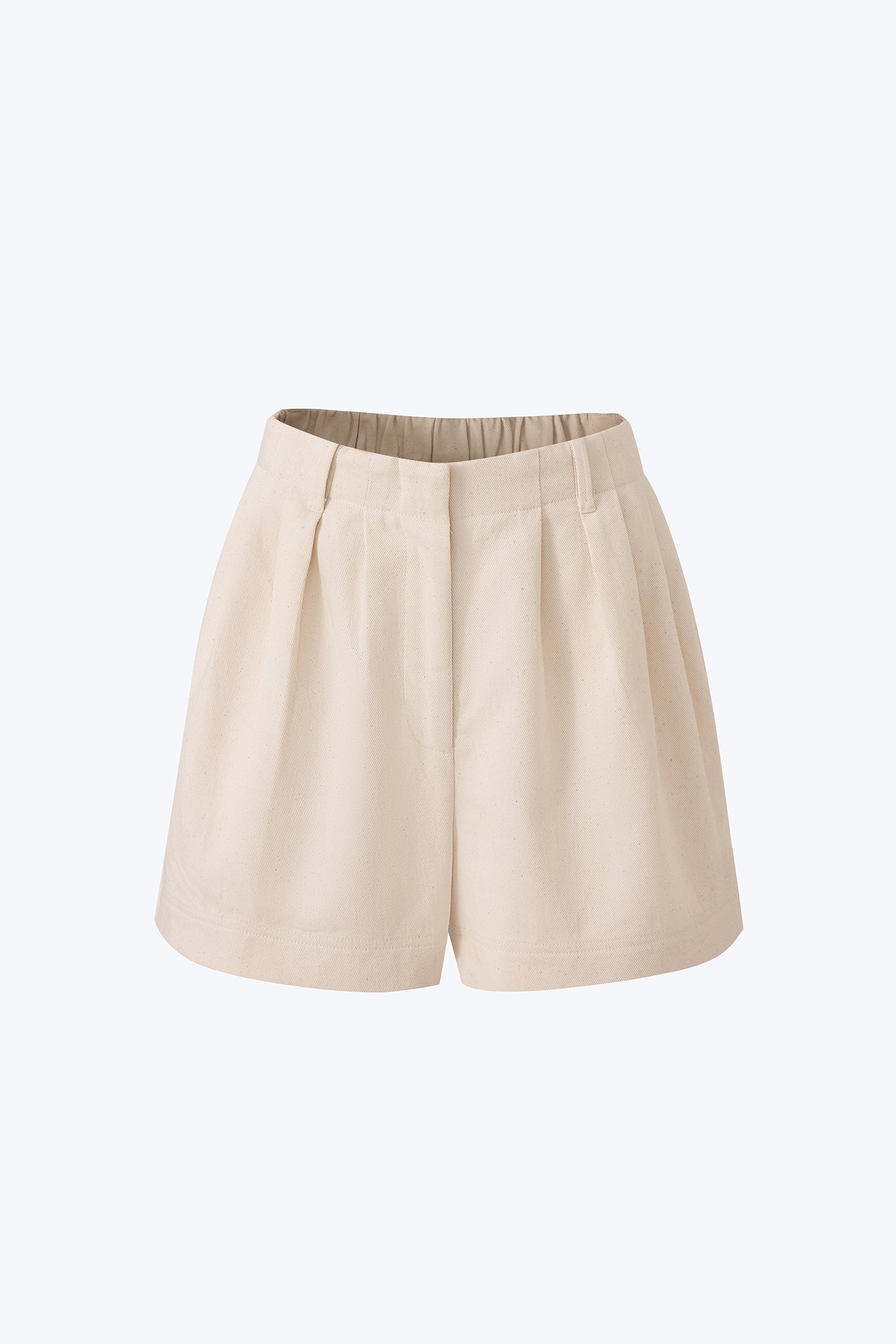 Pleated Shorts - Ecru