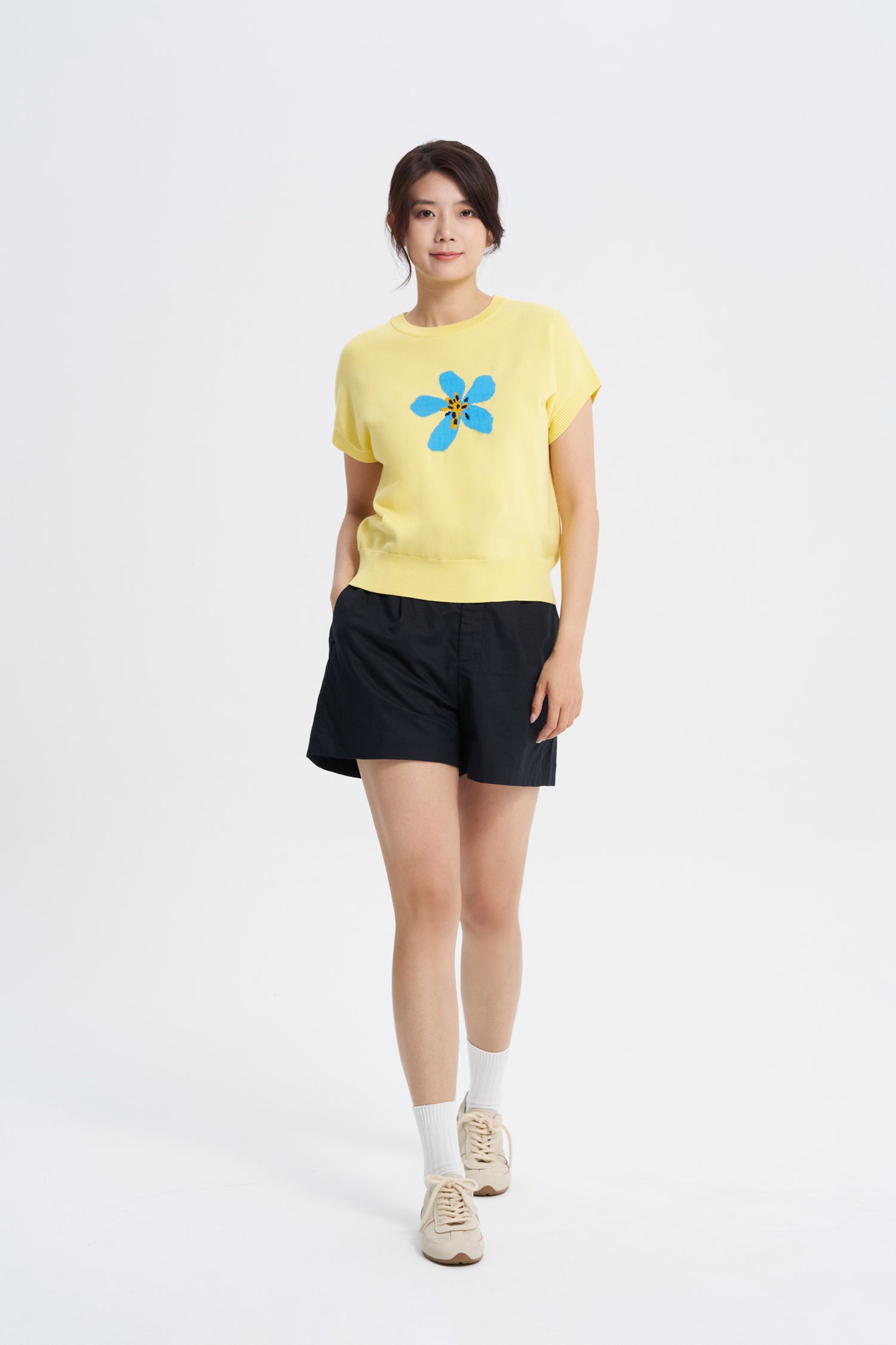 Pleated Shorts - Black