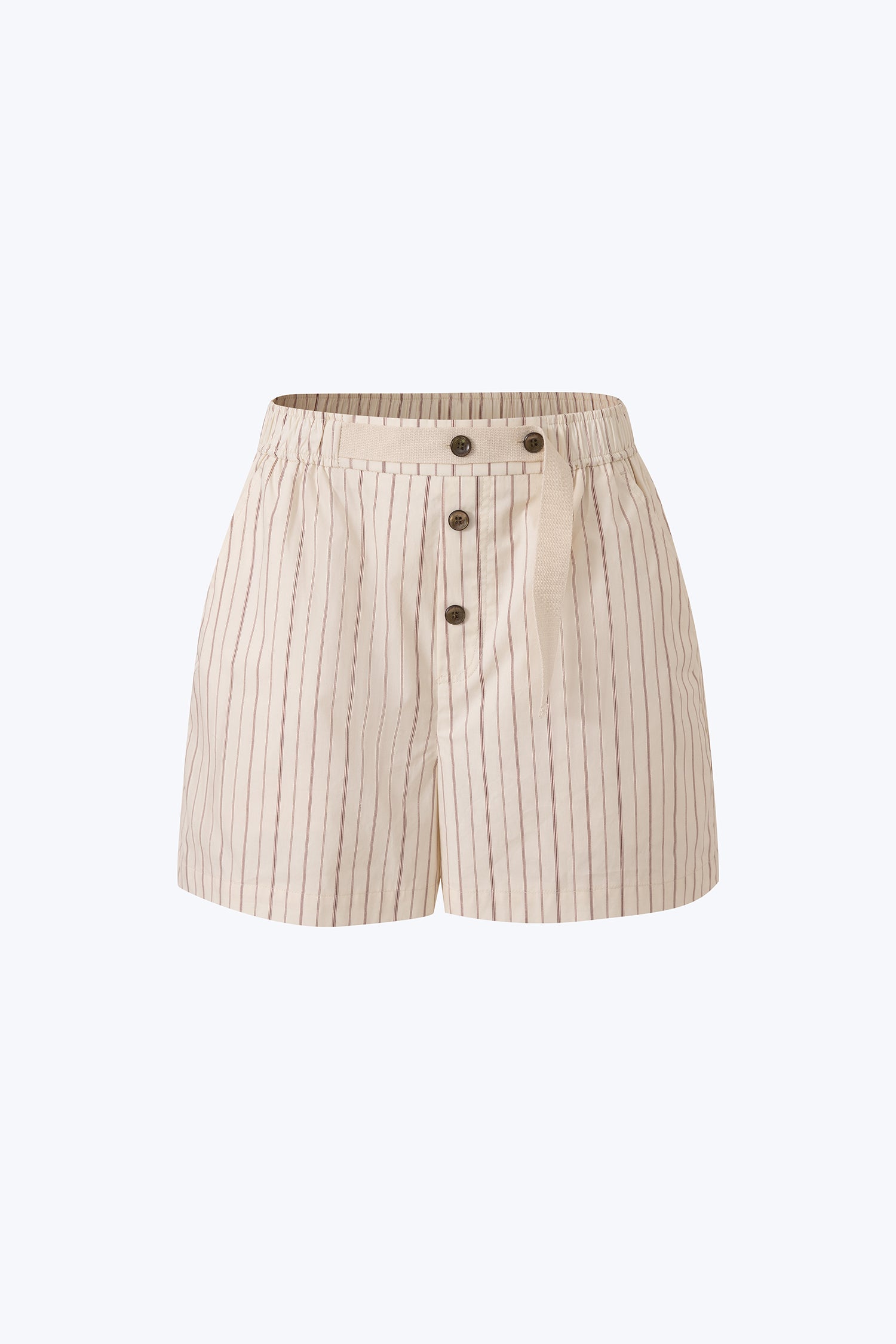 Striped Shorts - Ecru Stripes