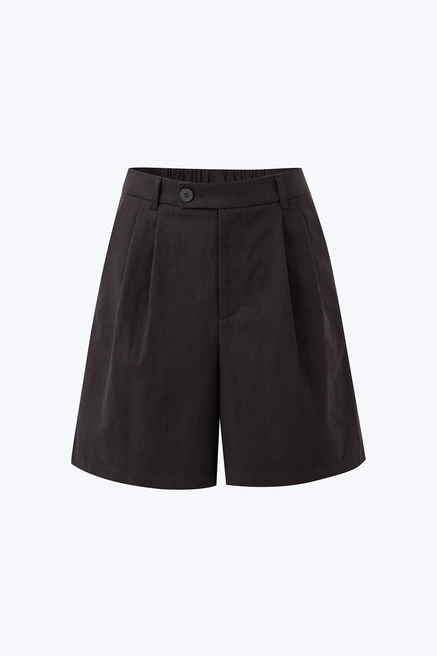 Pleated Shorts - Charcoal