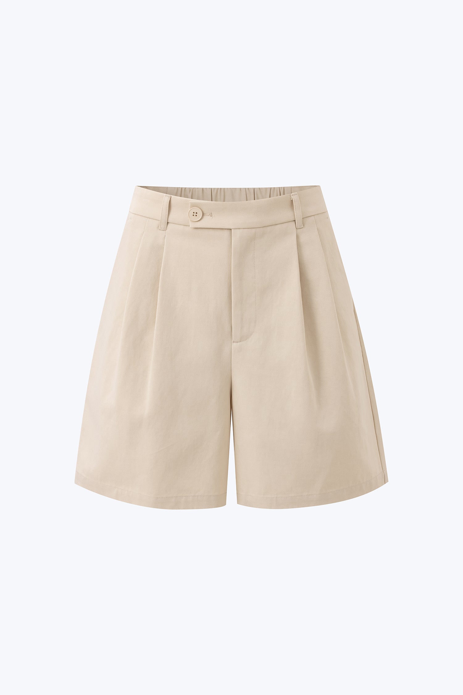 Pleated Shorts - Ecru