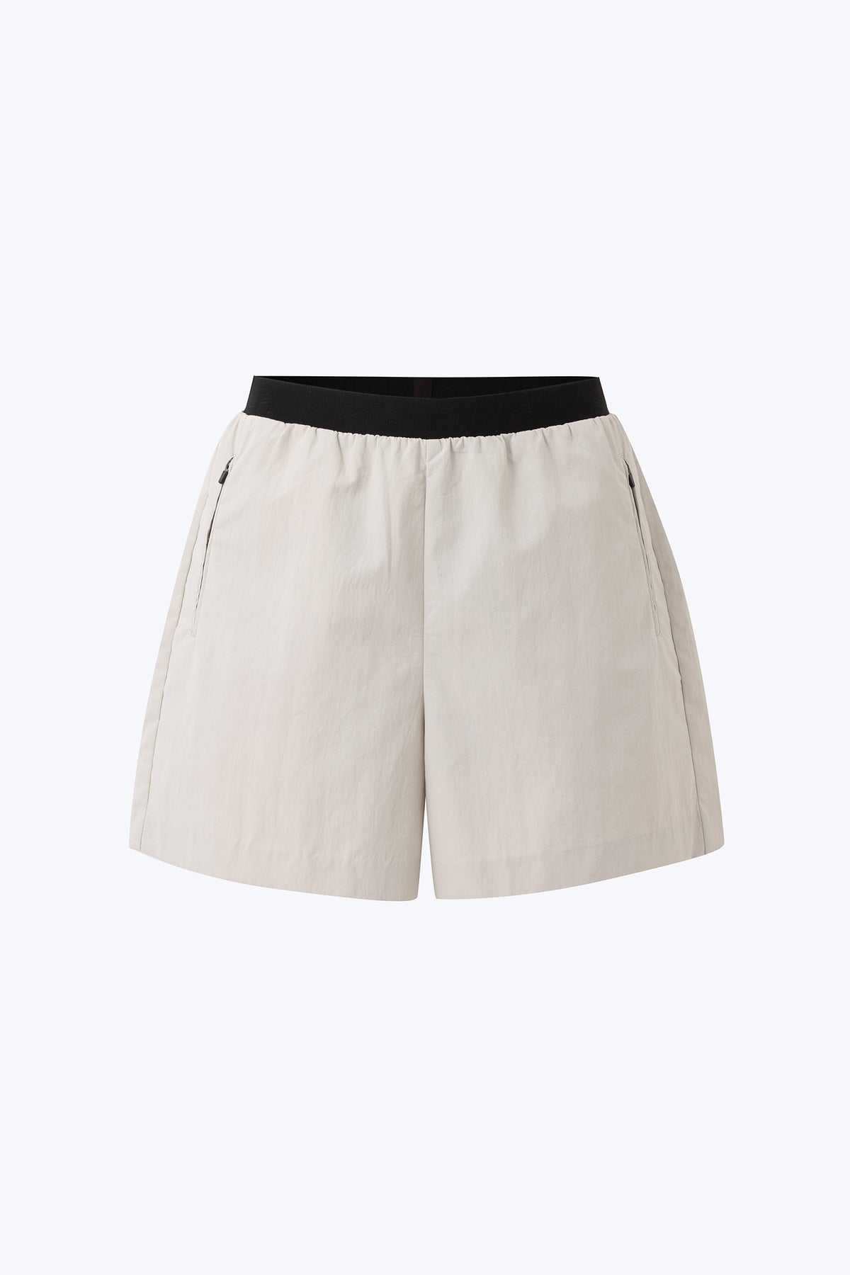 Elasticised Waistband Shorts - Light Grey