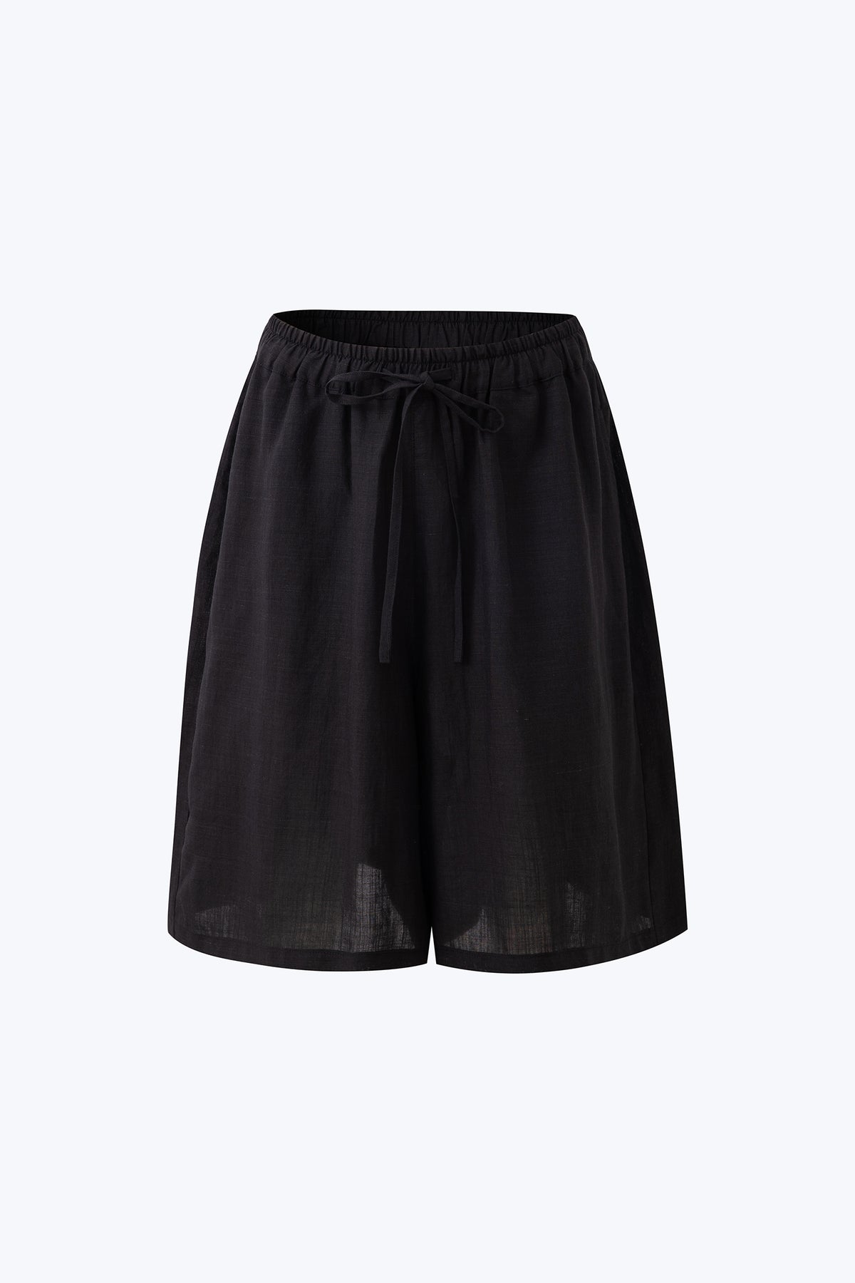 Wide Leg Shorts - Black