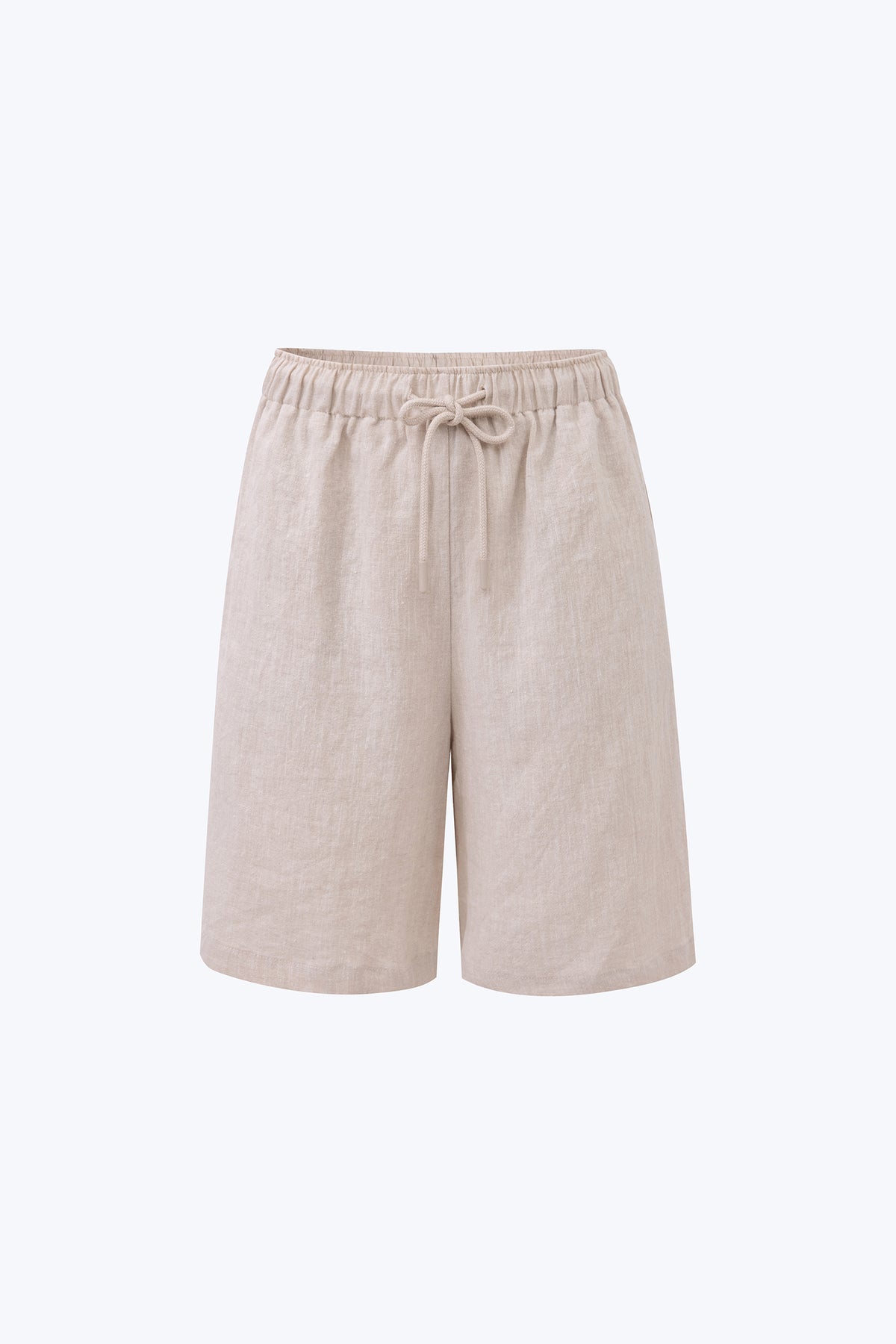 Relaxed Pull-Up Shorts - Ecru