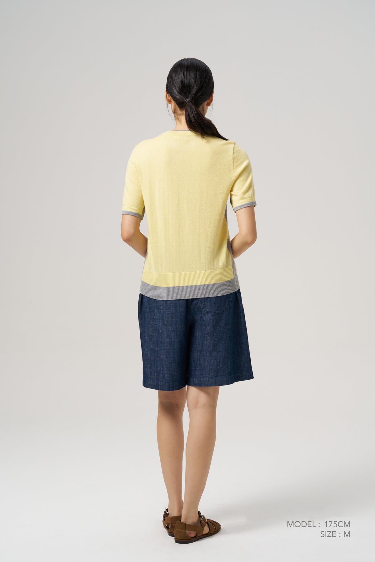 Relaxed Pull-Up Shorts - Dark Denim