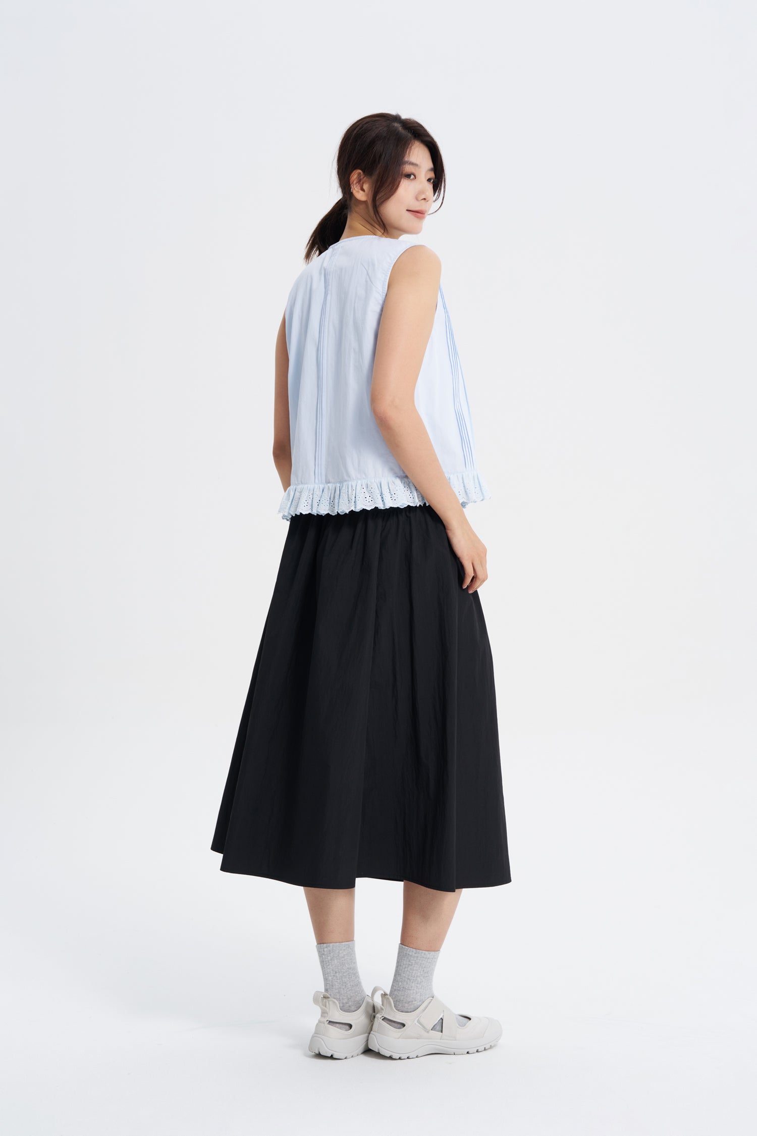 Gathered Skirt - Black