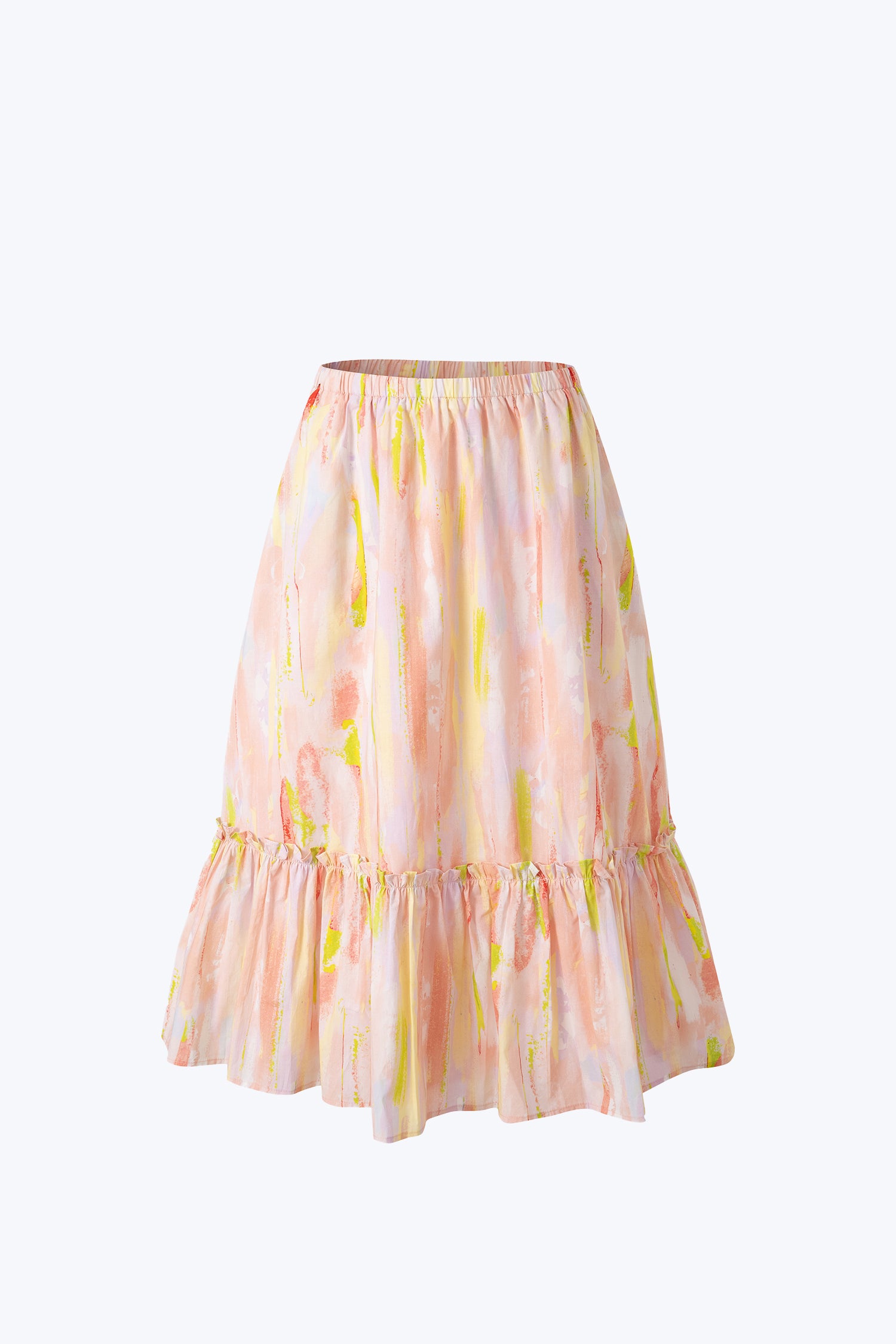 Watercolour Ruffle Skirt - Watercolour Blush