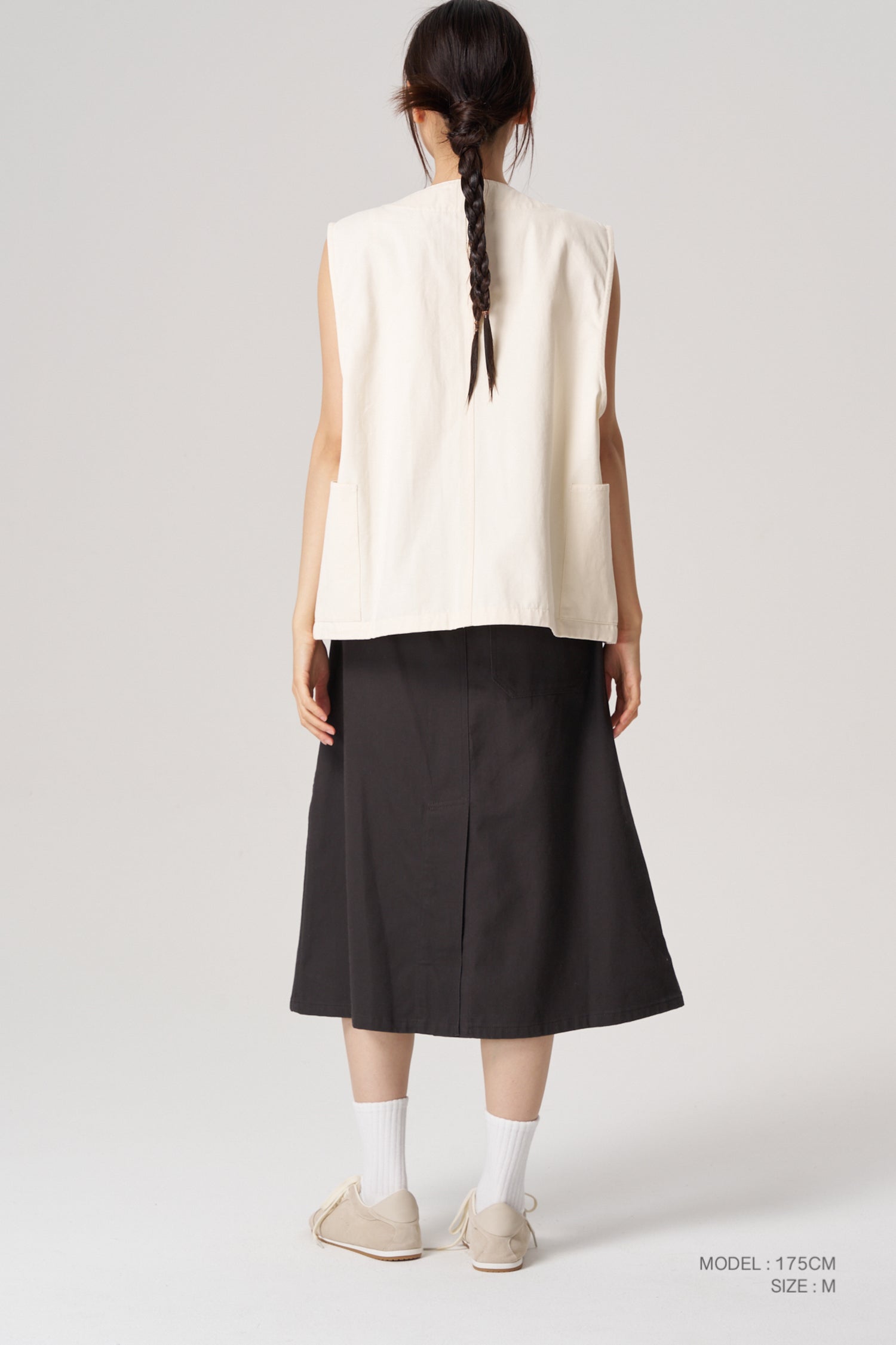 A-line Skirt - Charcoal
