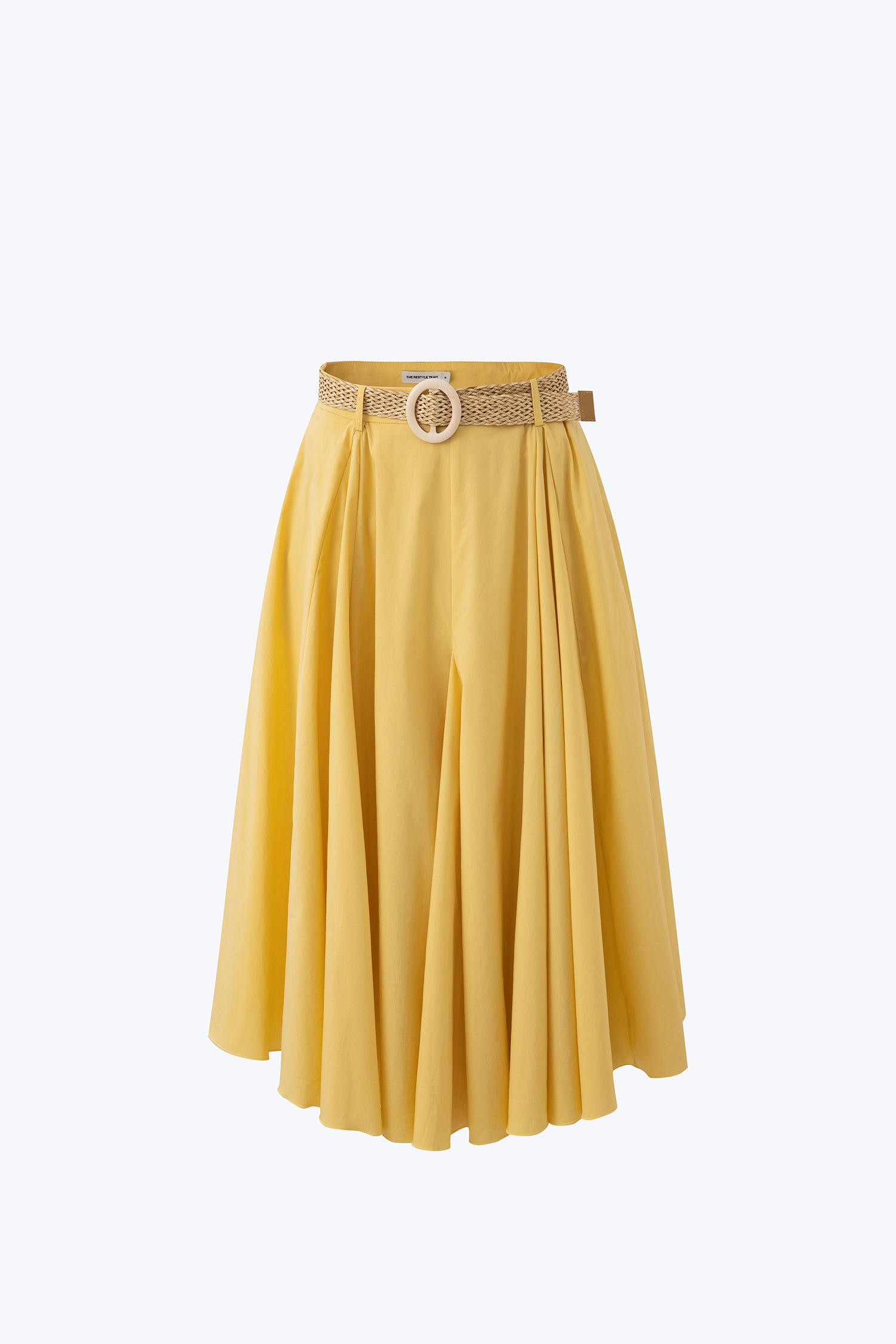 Panel Flare Skirt - Canary