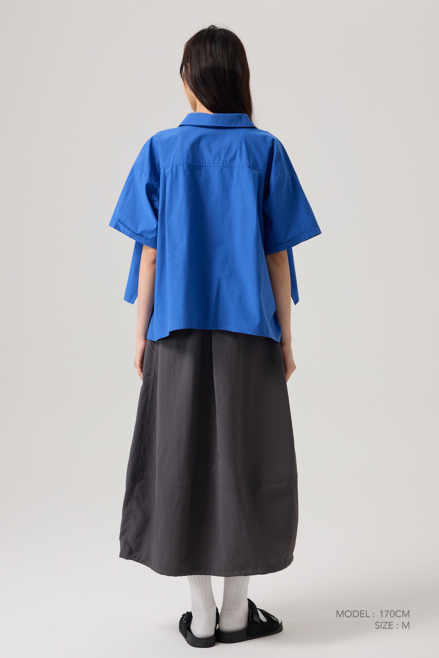 Cocoon Skirt - Charcoal