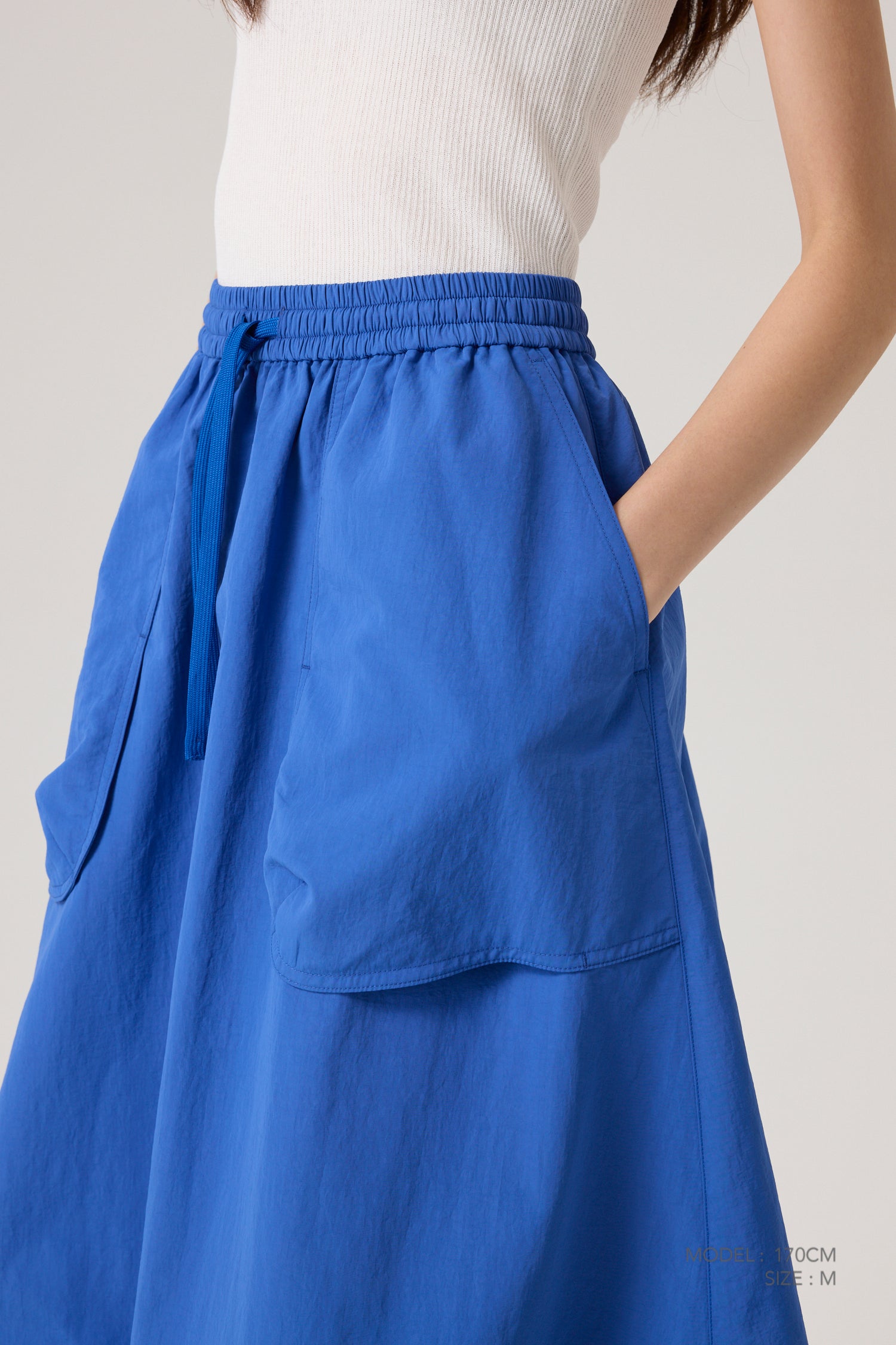 Cocoon Skirt - Cobalt