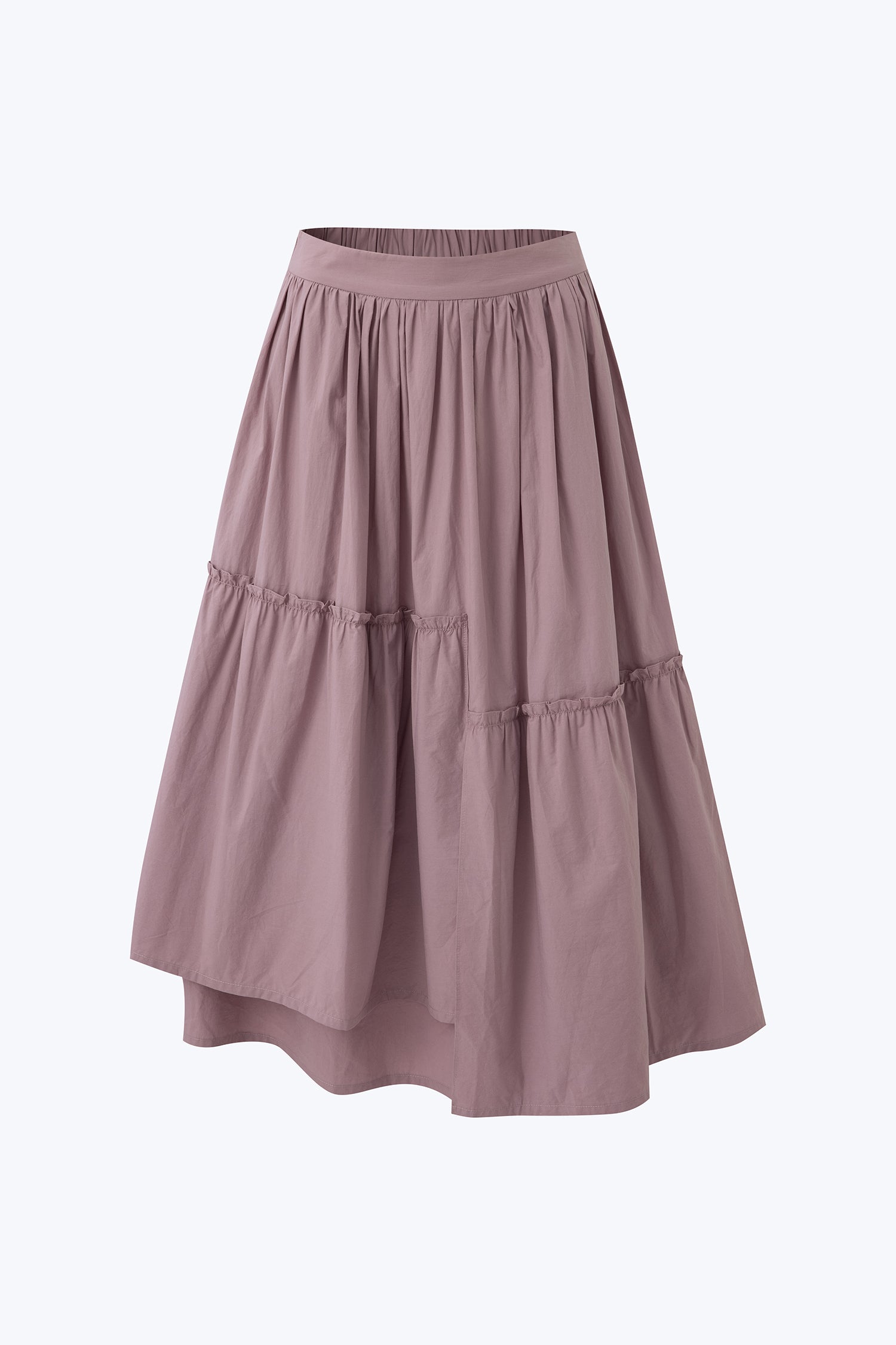 Asymmetric Ruffle Skirt - Dusk Pink