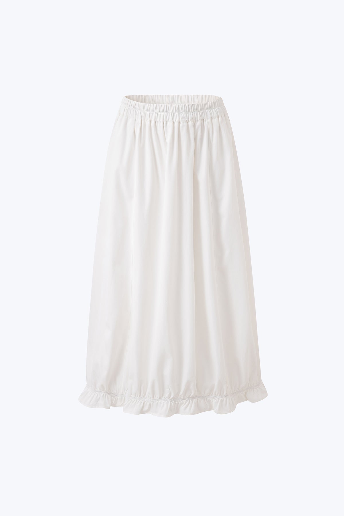 Ruffle Hem Skirt - Cream