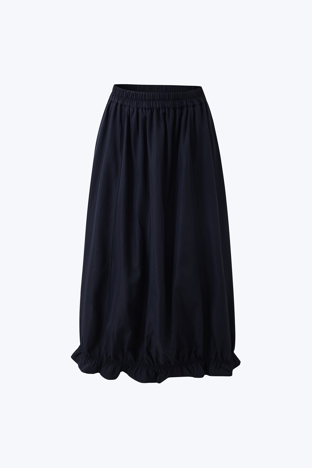 Ruffle Hem Skirt - Navy