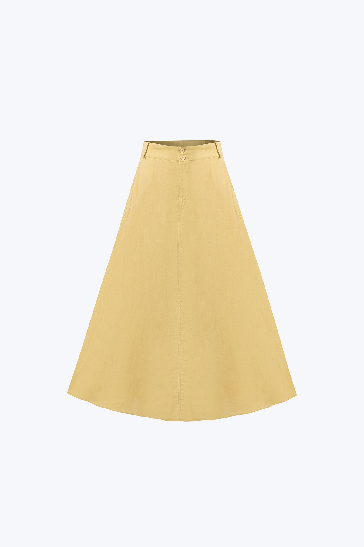 Maxi Flare Skirt - Lemon
