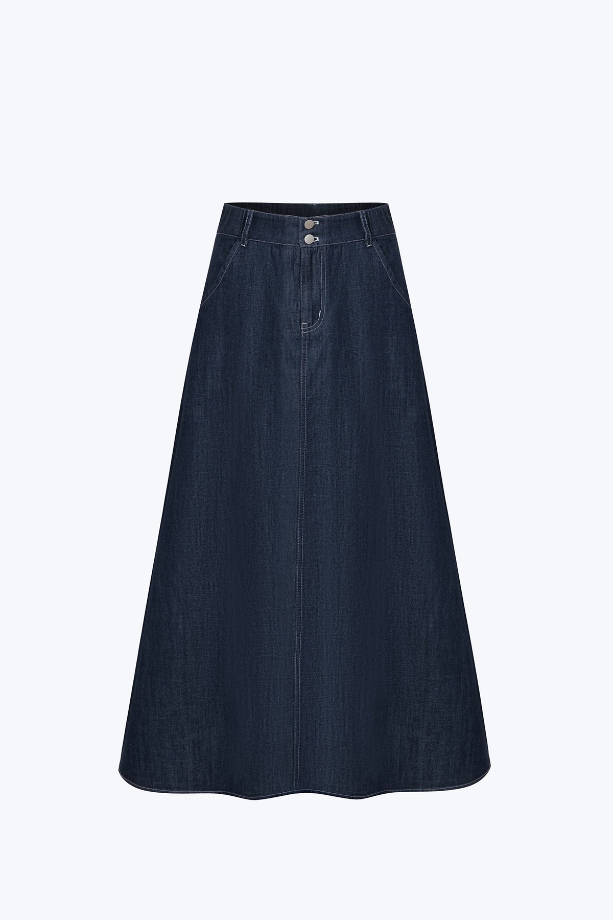 Maxi Flare Skirt - Dark Denim