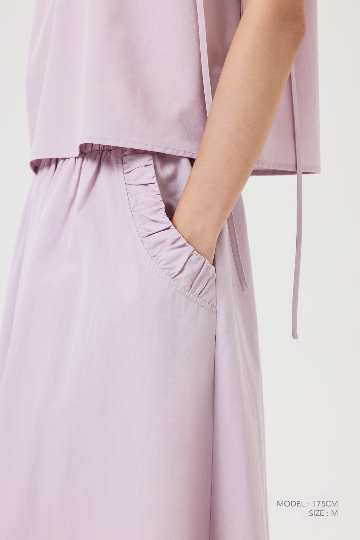 Gathered Ruffle Skirt - Yam