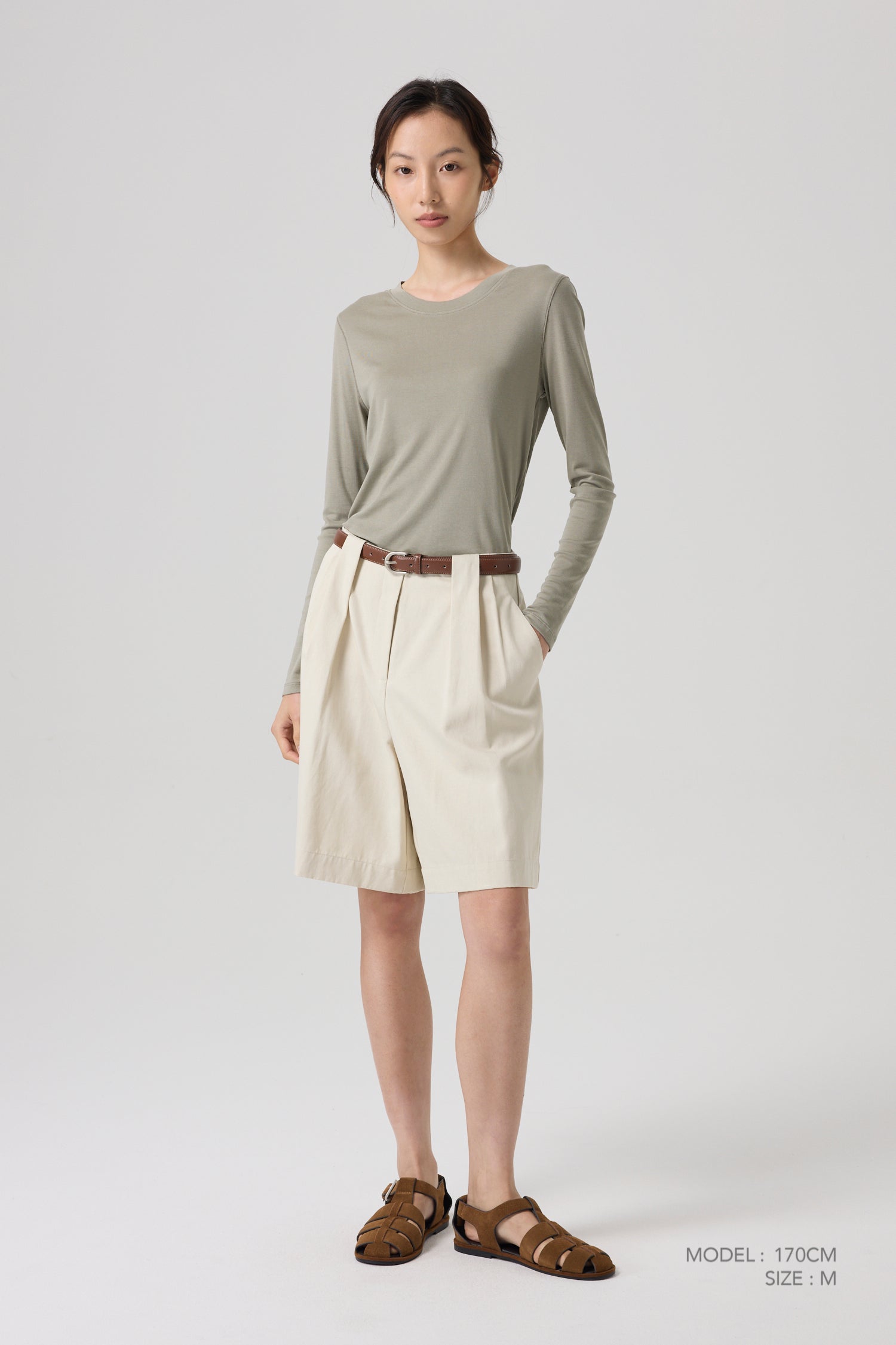 Long Sleeve Tee - Taupe