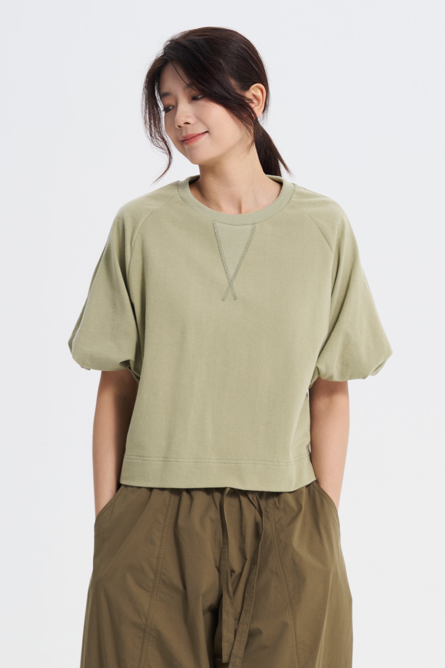 Soft Volume Sweater - Sage – The Restyle Trait
