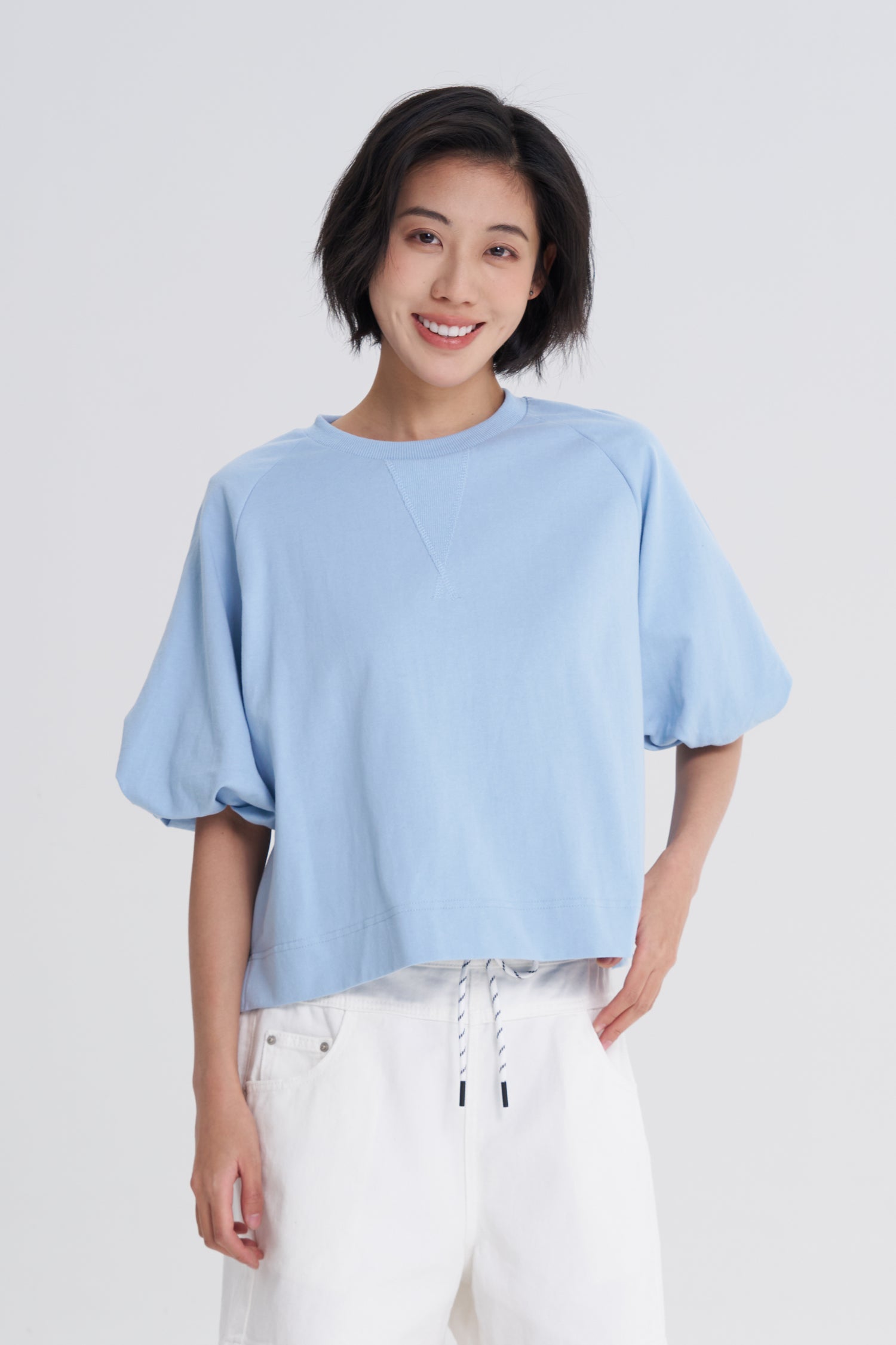 Soft Volume Sweater - Sky Blue – The Restyle Trait