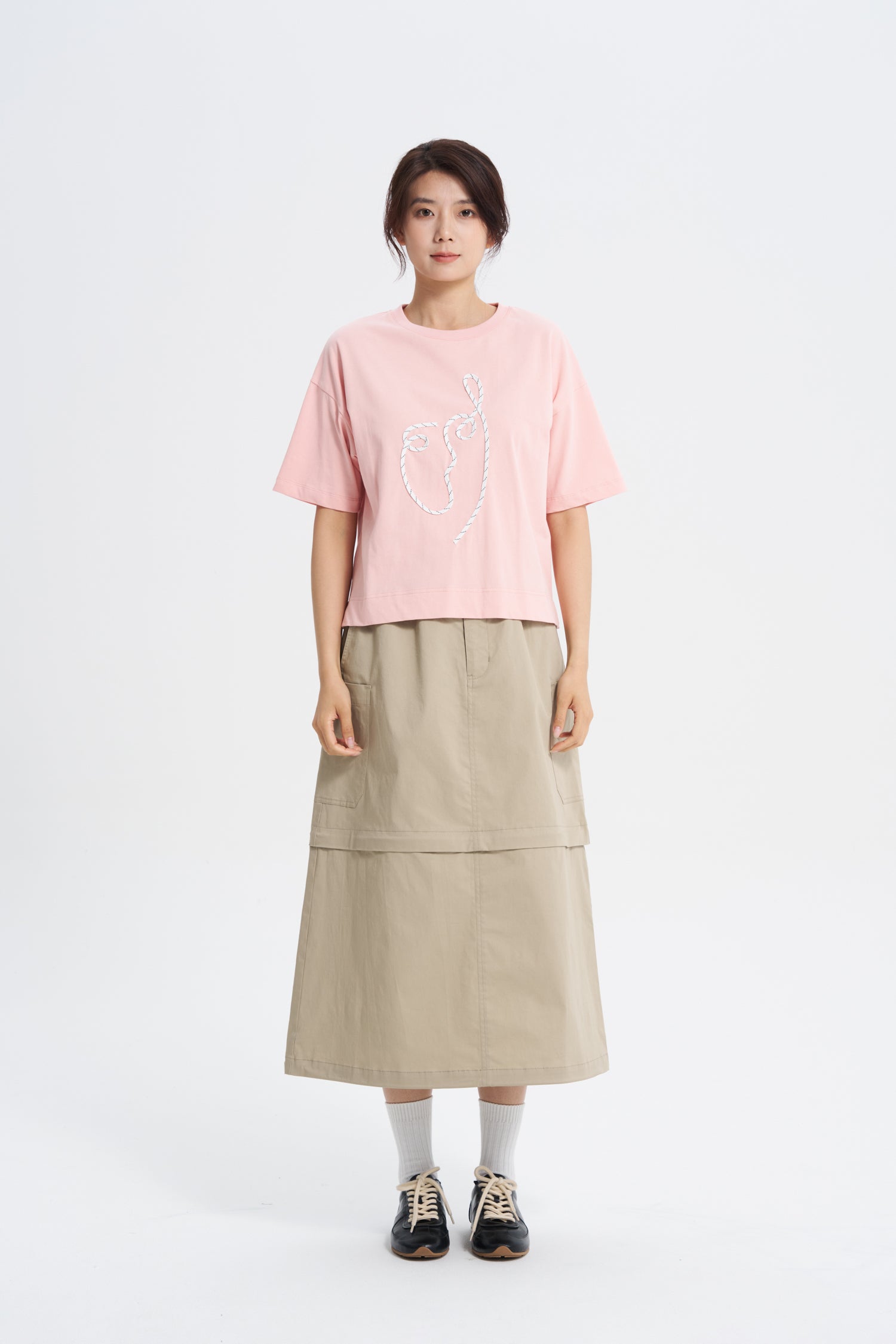 Rope Line Tee - Blush