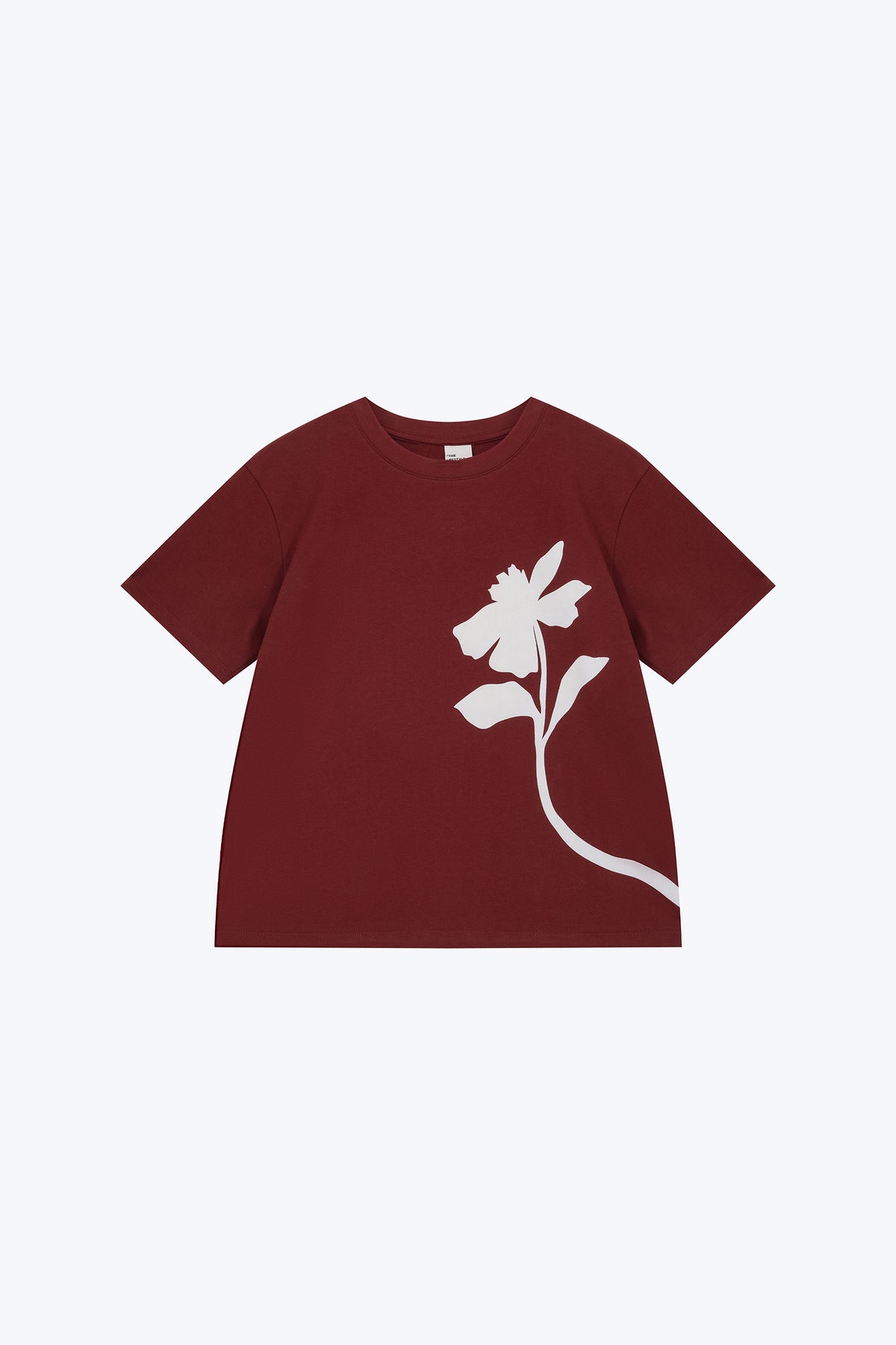 Floral Fortune Tee - Burgundy