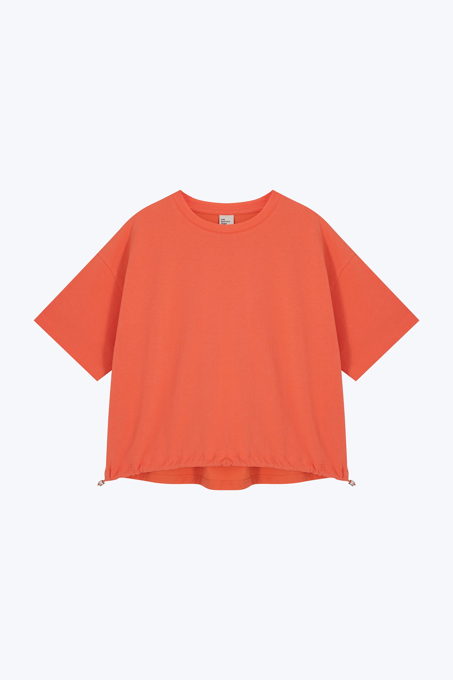 Drawcord Tee - Coral