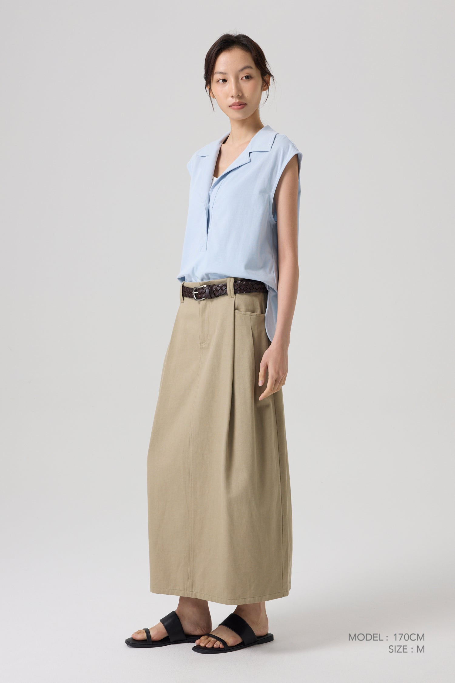 Skipper Collar Tee - Sky Blue
