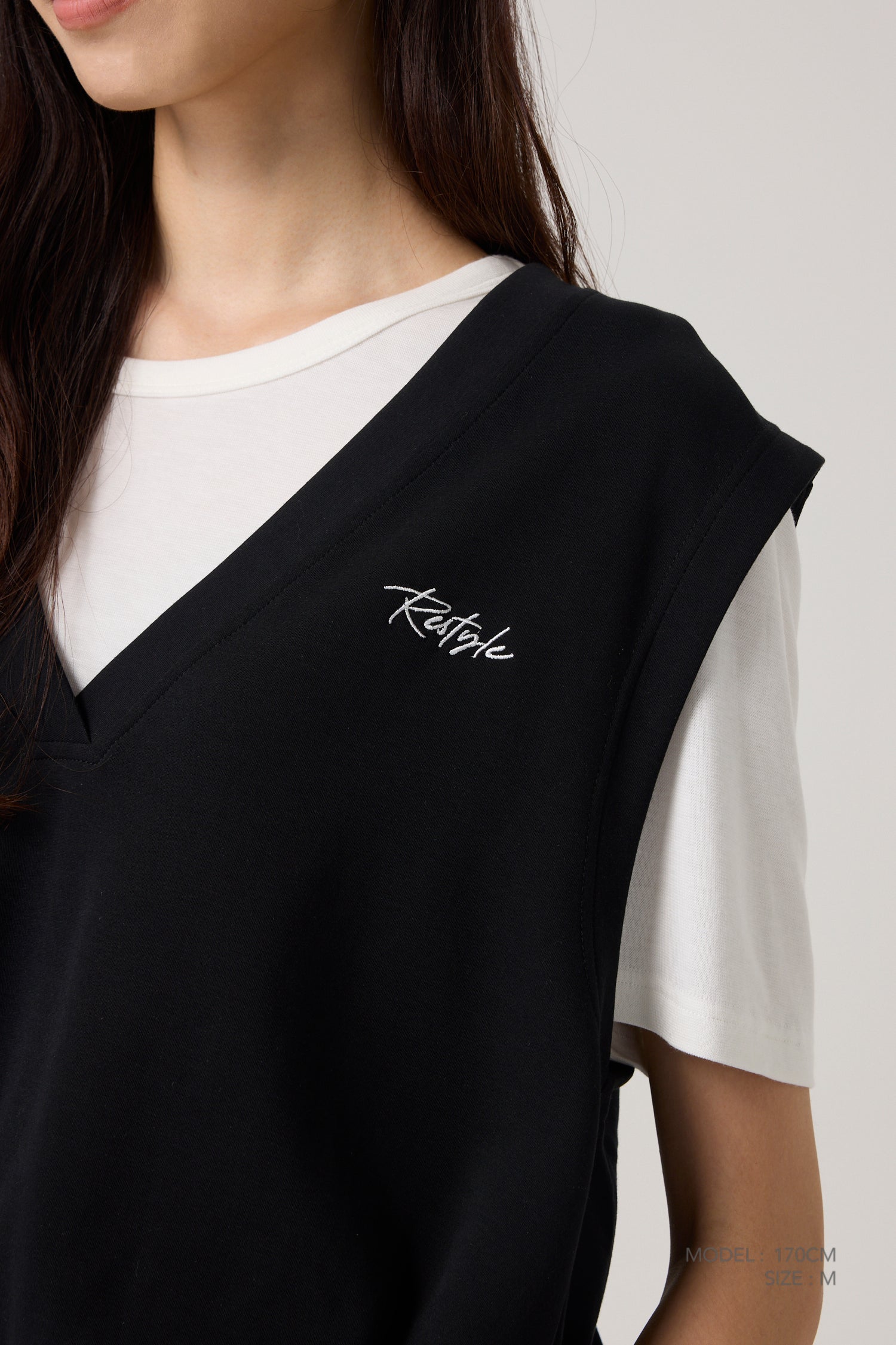 Double Layer Tee - Black