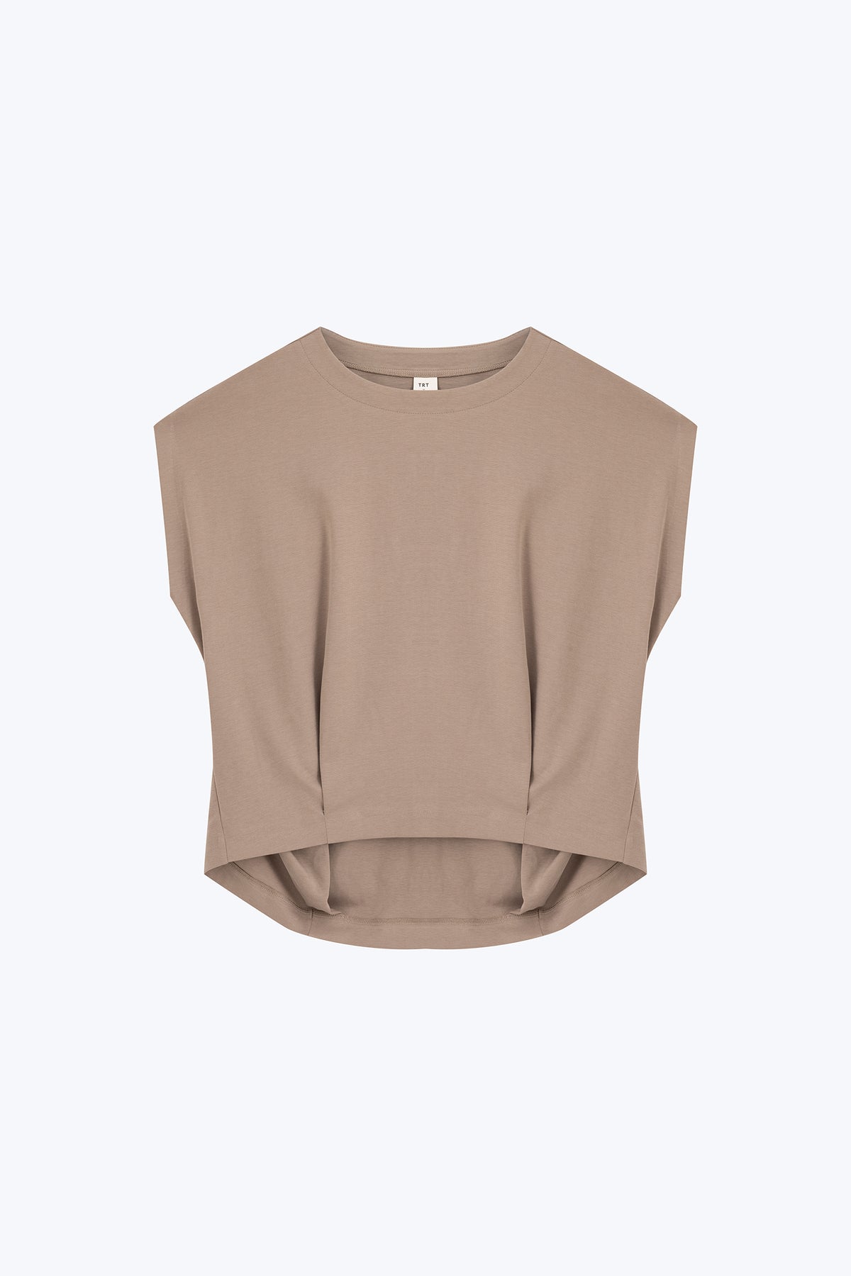 Darted Hem Tee - Cocoa