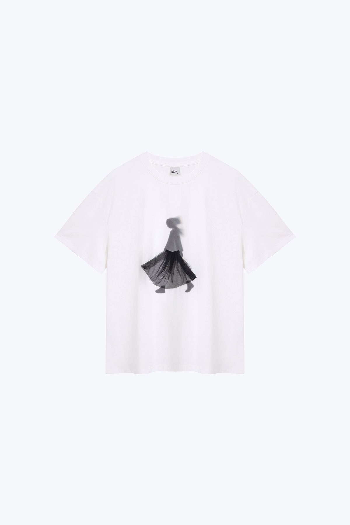 Mesh Silhouette Tee - Cream