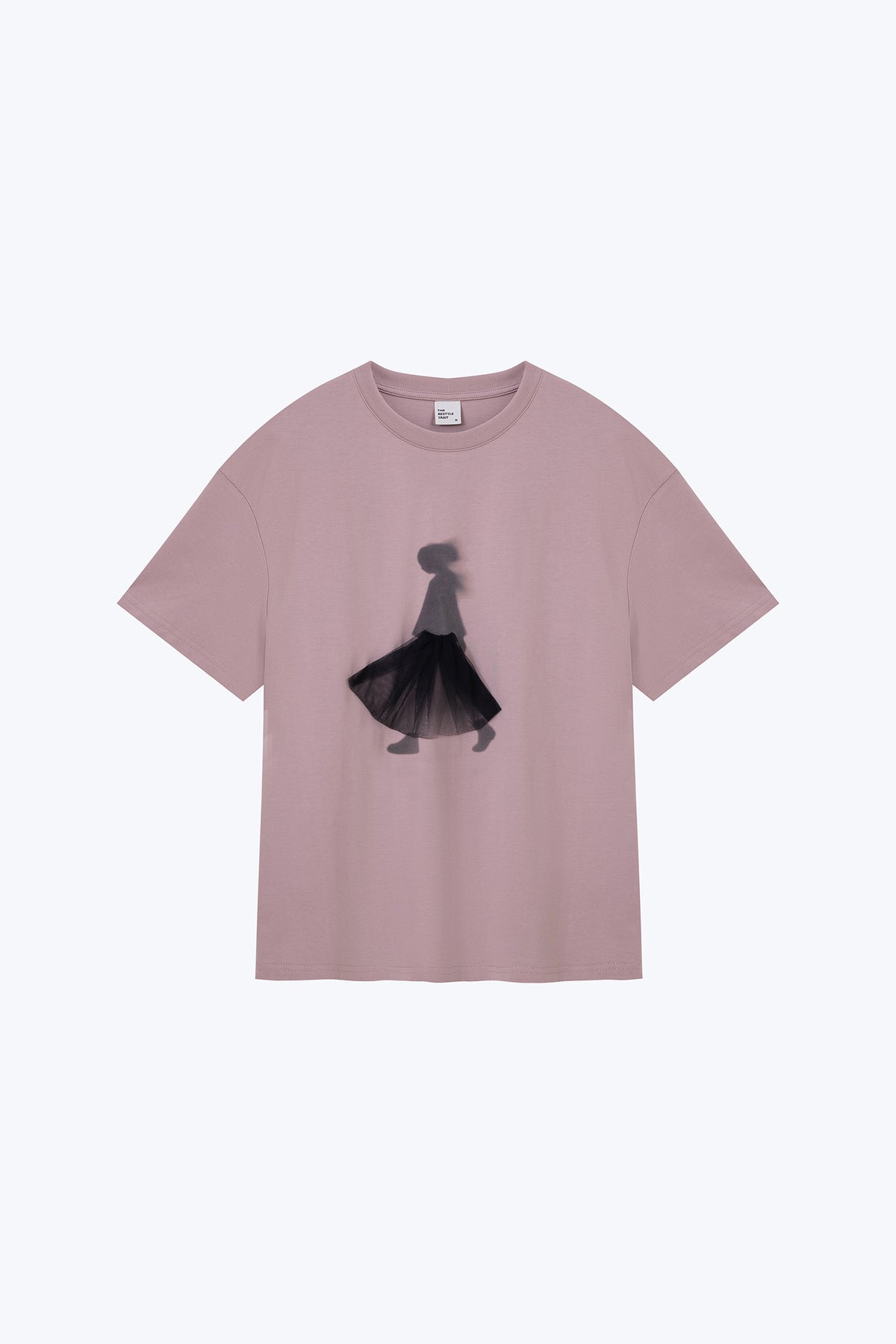 Mesh Silhouette Tee - Dusk Pink
