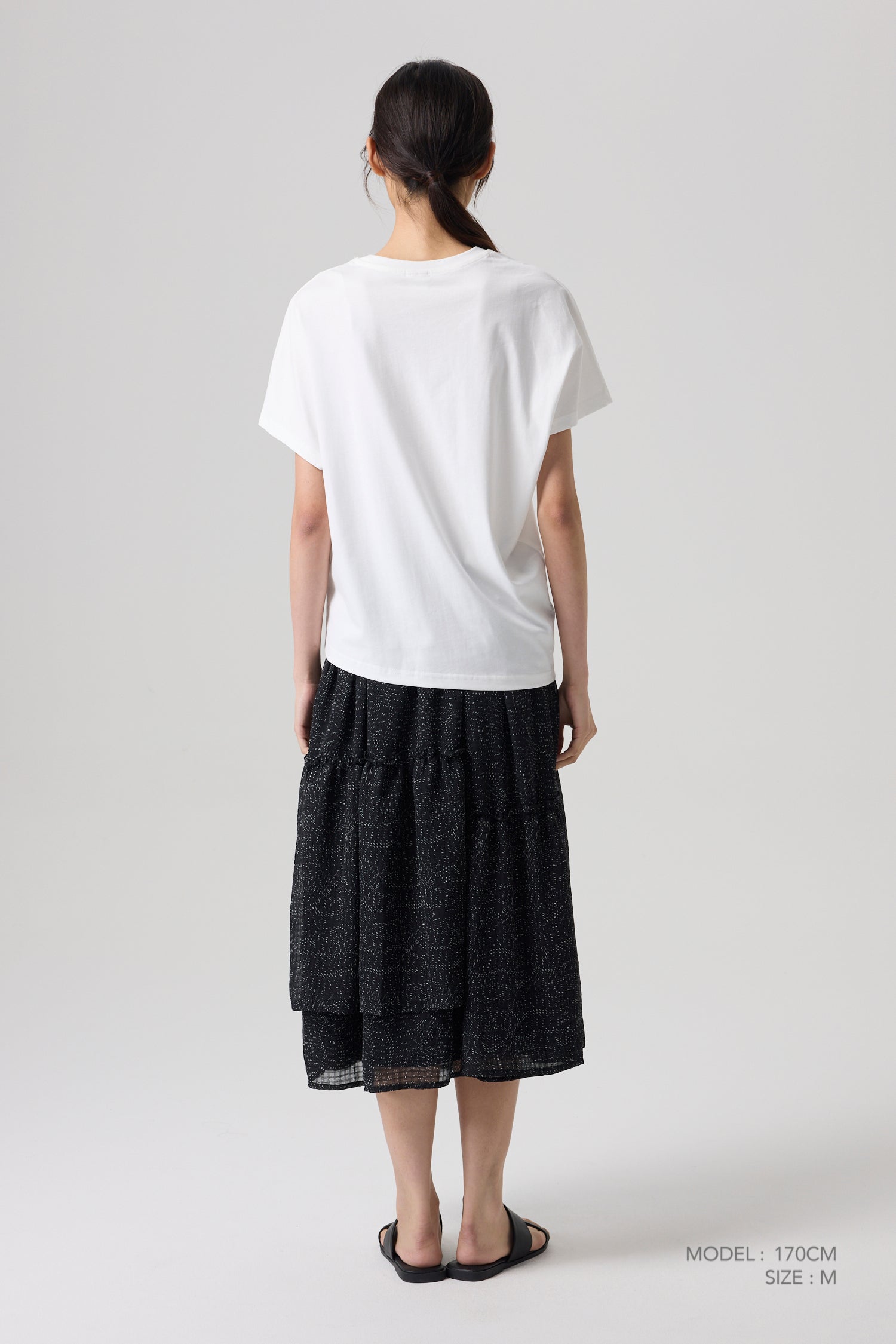 Asymmetric Tee - Cream